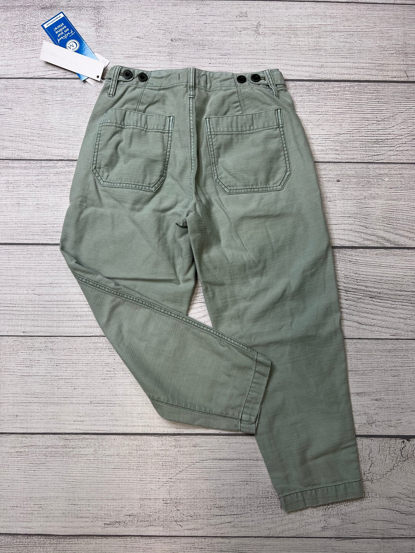 Green Pants Designer Madewell  Size:  00 Petite