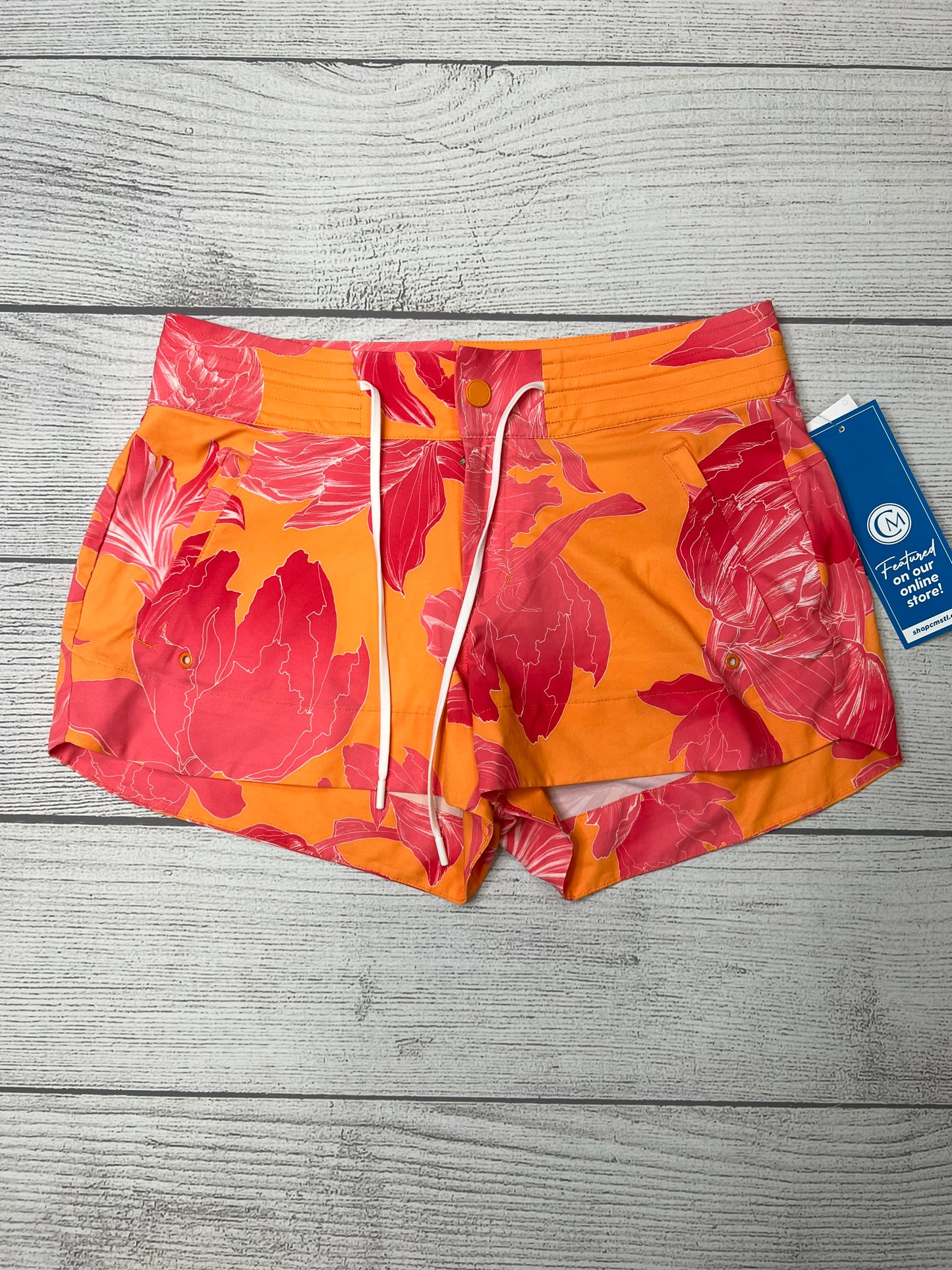 Orange & Pink Athletic Shorts Athleta, Size 4