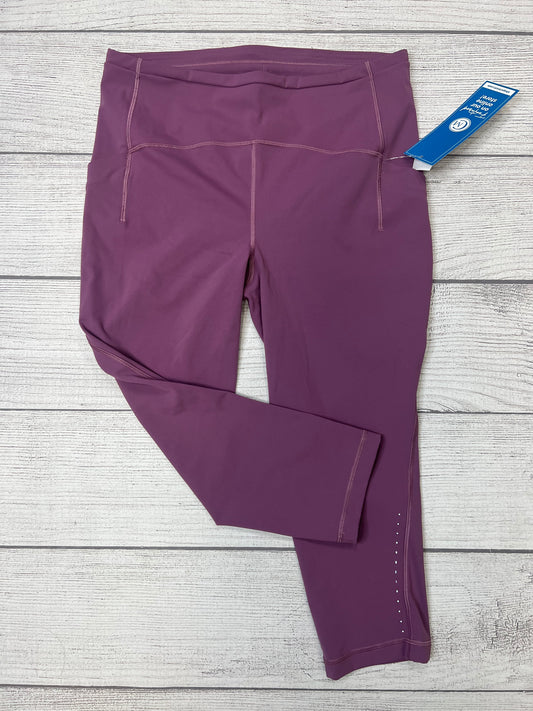 Purple Athletic Capris Lululemon, Size L
