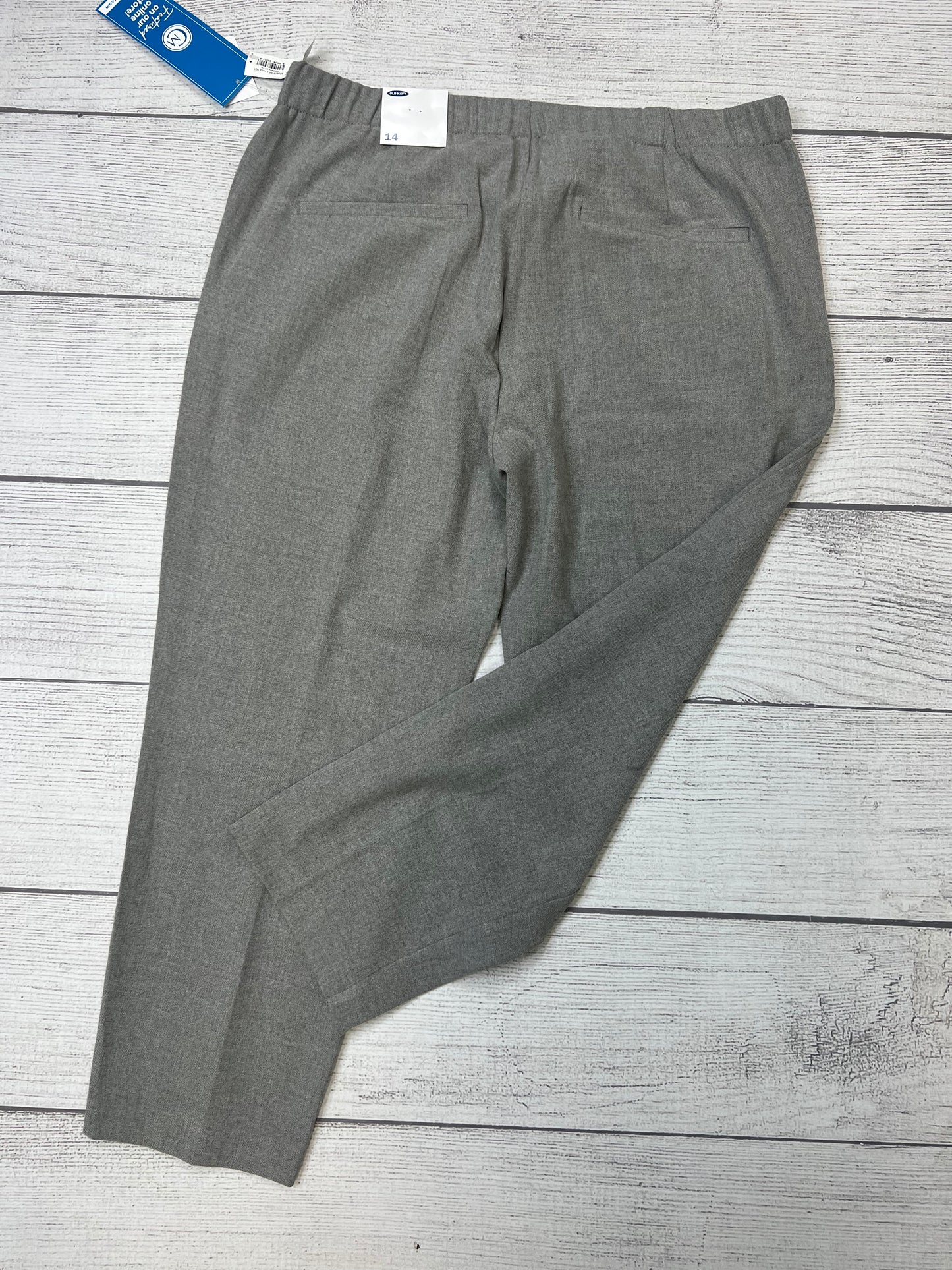 Grey Pants Ankle Old Navy, Size 14