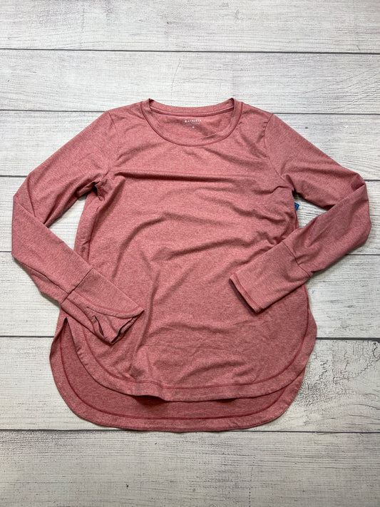 Athletic Top Long Sleeve Collar By Athleta In Pink, Size: M