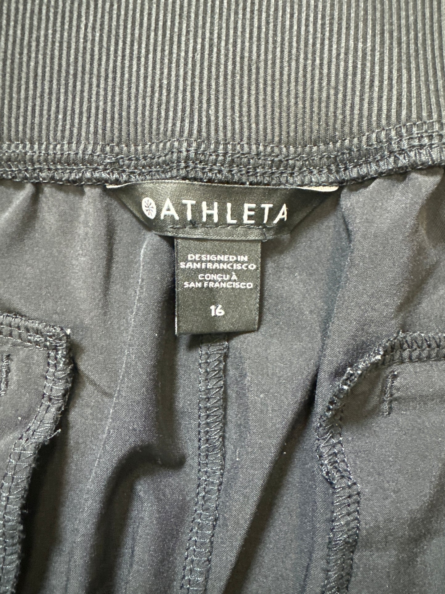 Athletic Pants By Athleta In Black, Size: 16