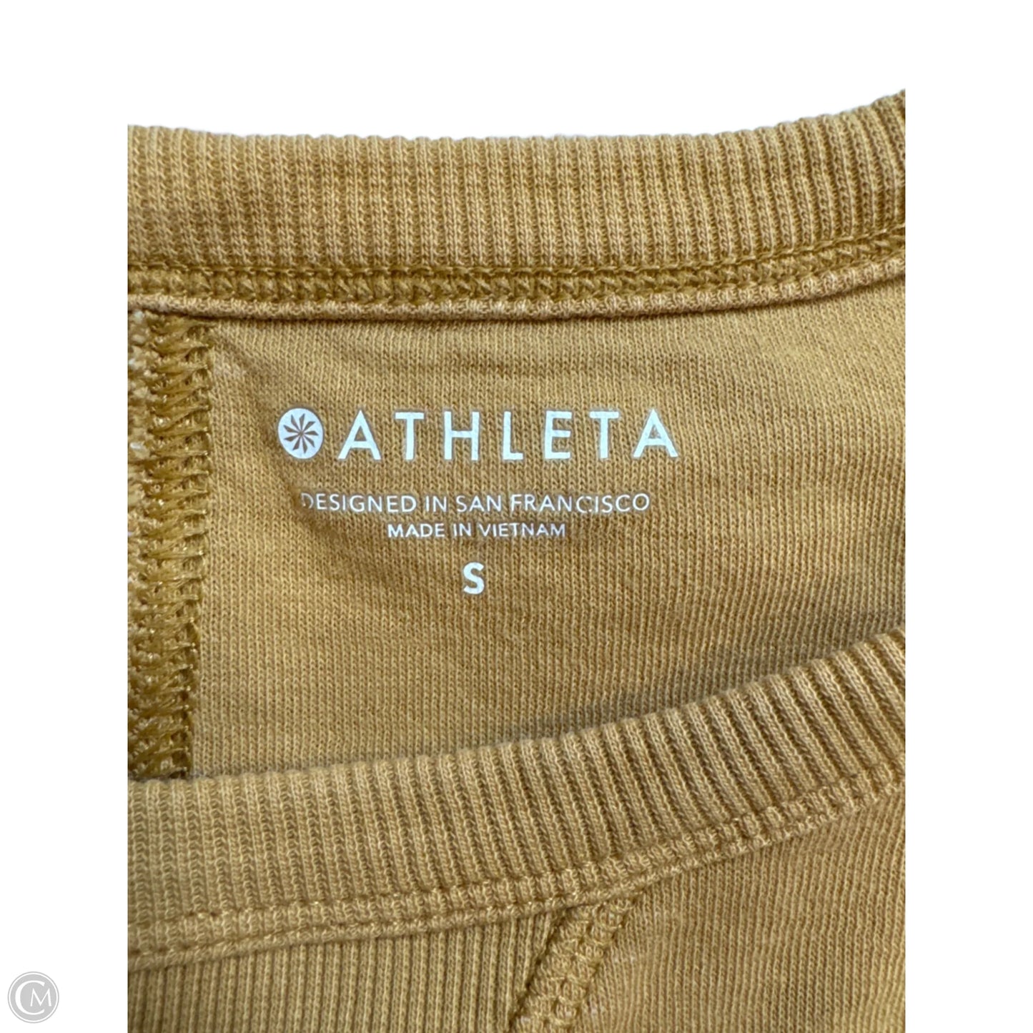 Athletic Top Short Sleeve By Athleta In Brown, Size: S