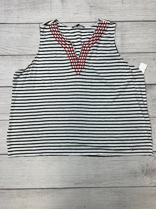 Striped Top Sleeveless Tommy Hilfiger, Size 1x