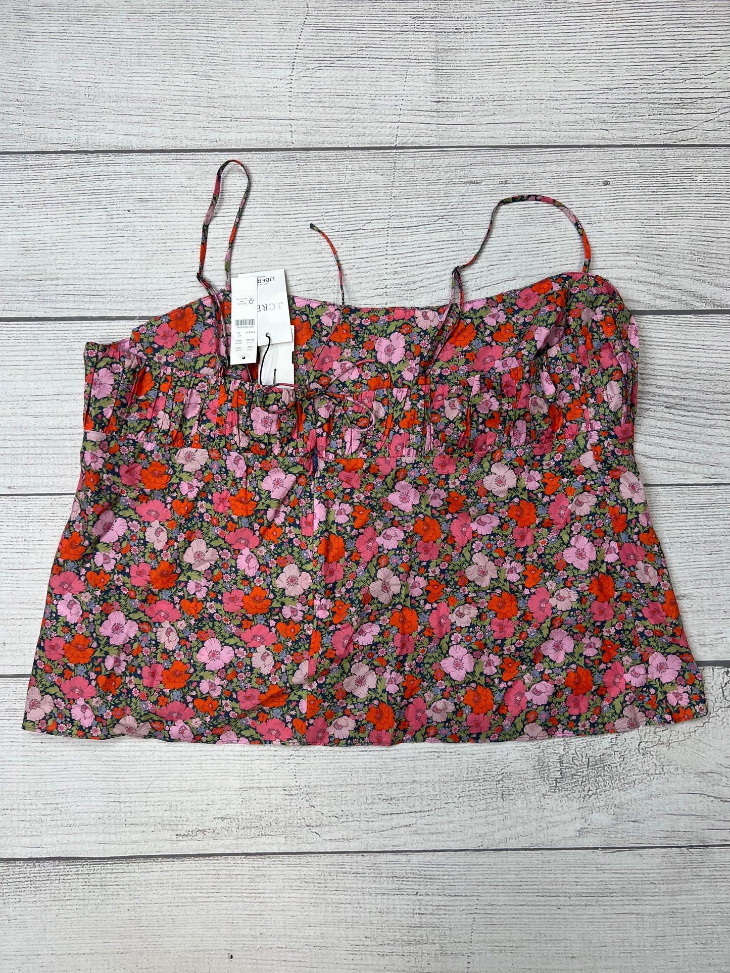 Floral Top Sleeveless J Crew, Size 1x