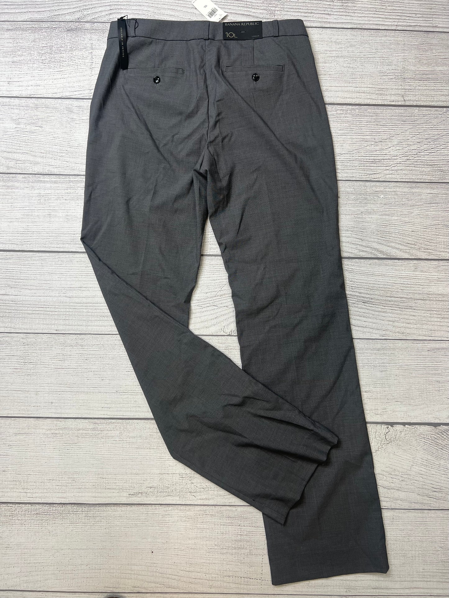 Grey Pants Ankle Banana Republic, Size 10 tall