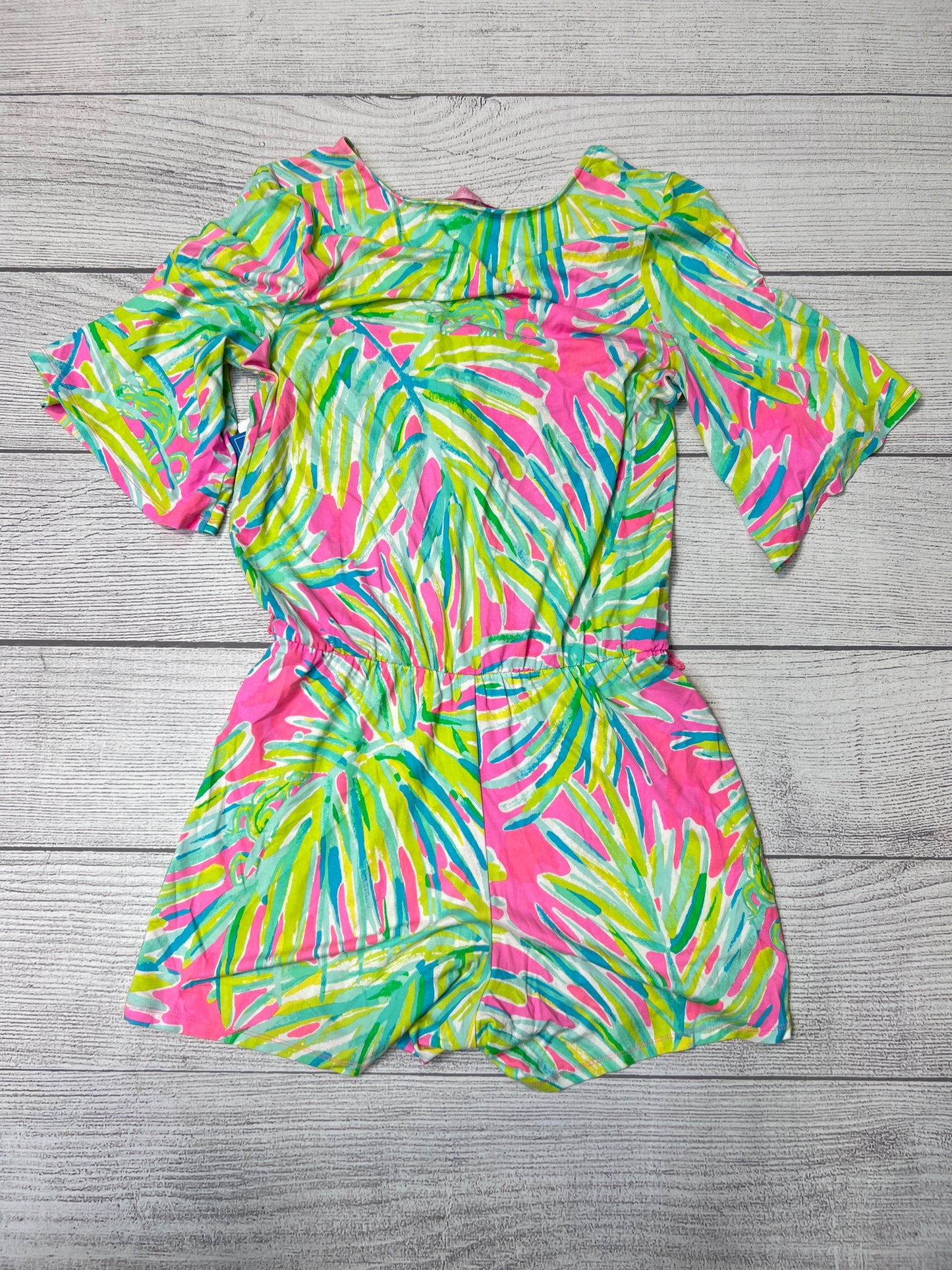 Pink Green Romper Lilly Pulitzer, Size S