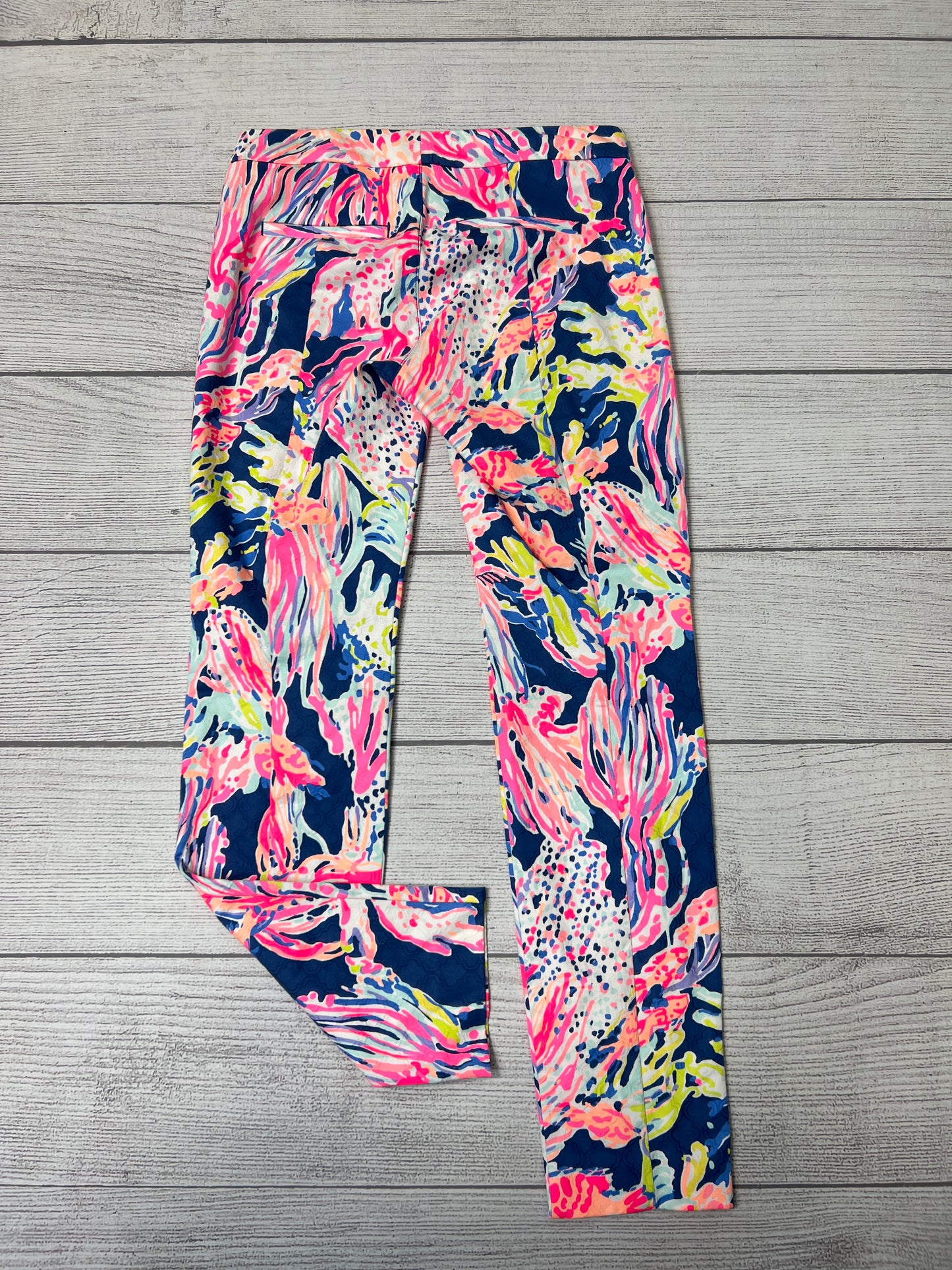 Pink Blue Pants Ankle Lilly Pulitzer, Size 0