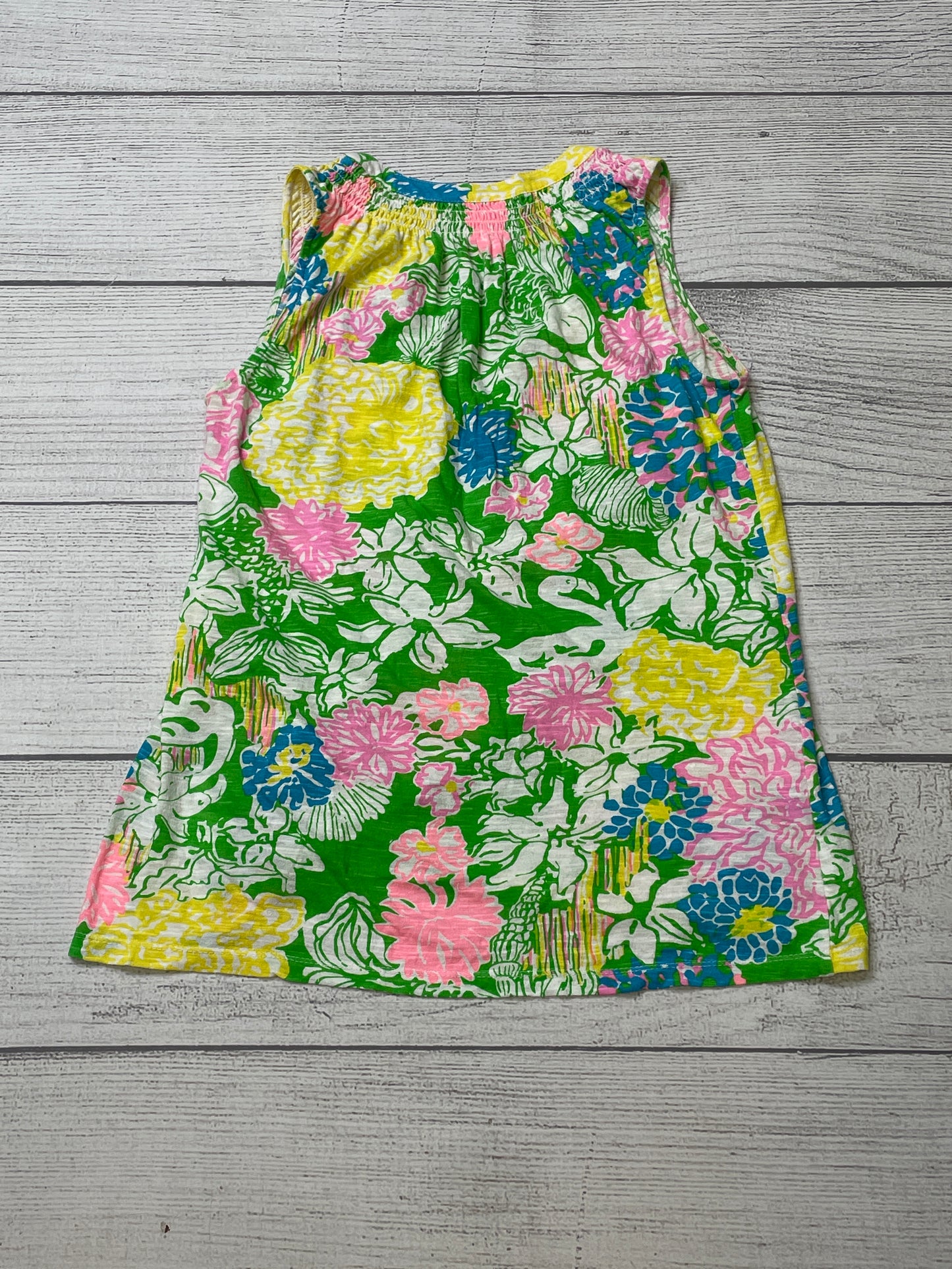 Green Top Sleeveless Lilly Pulitzer, Size Xs