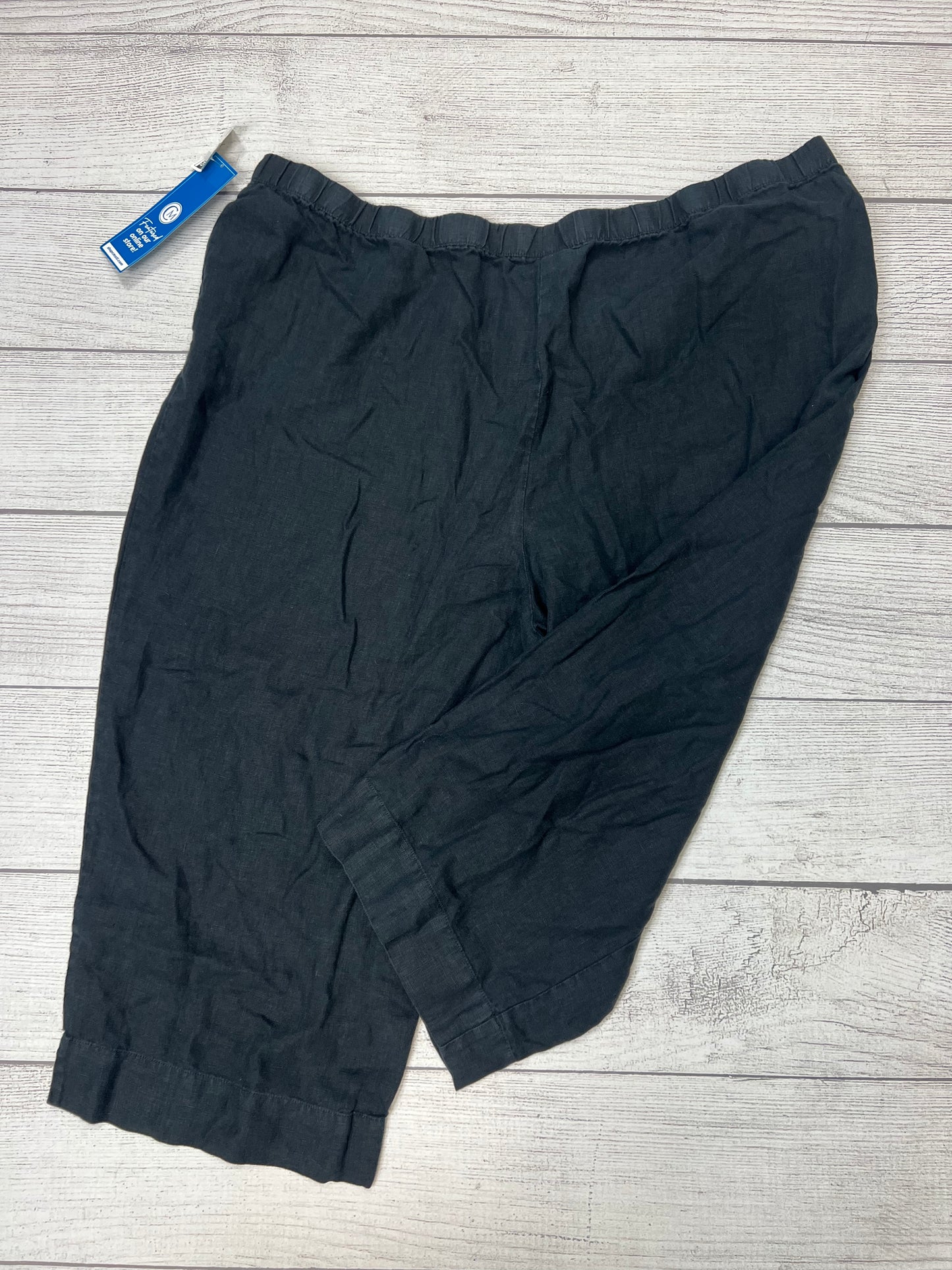 Black Pants Linen J Jill, Size 4x