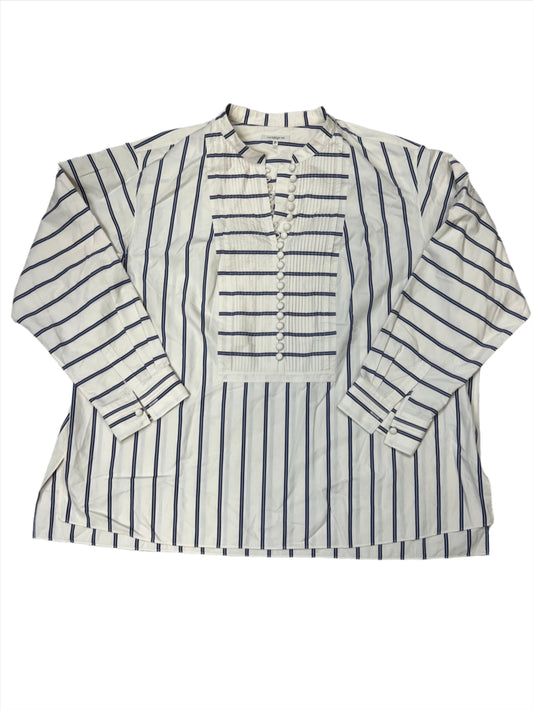 Striped Top Long Sleeve Lafayette 148, Size 3x