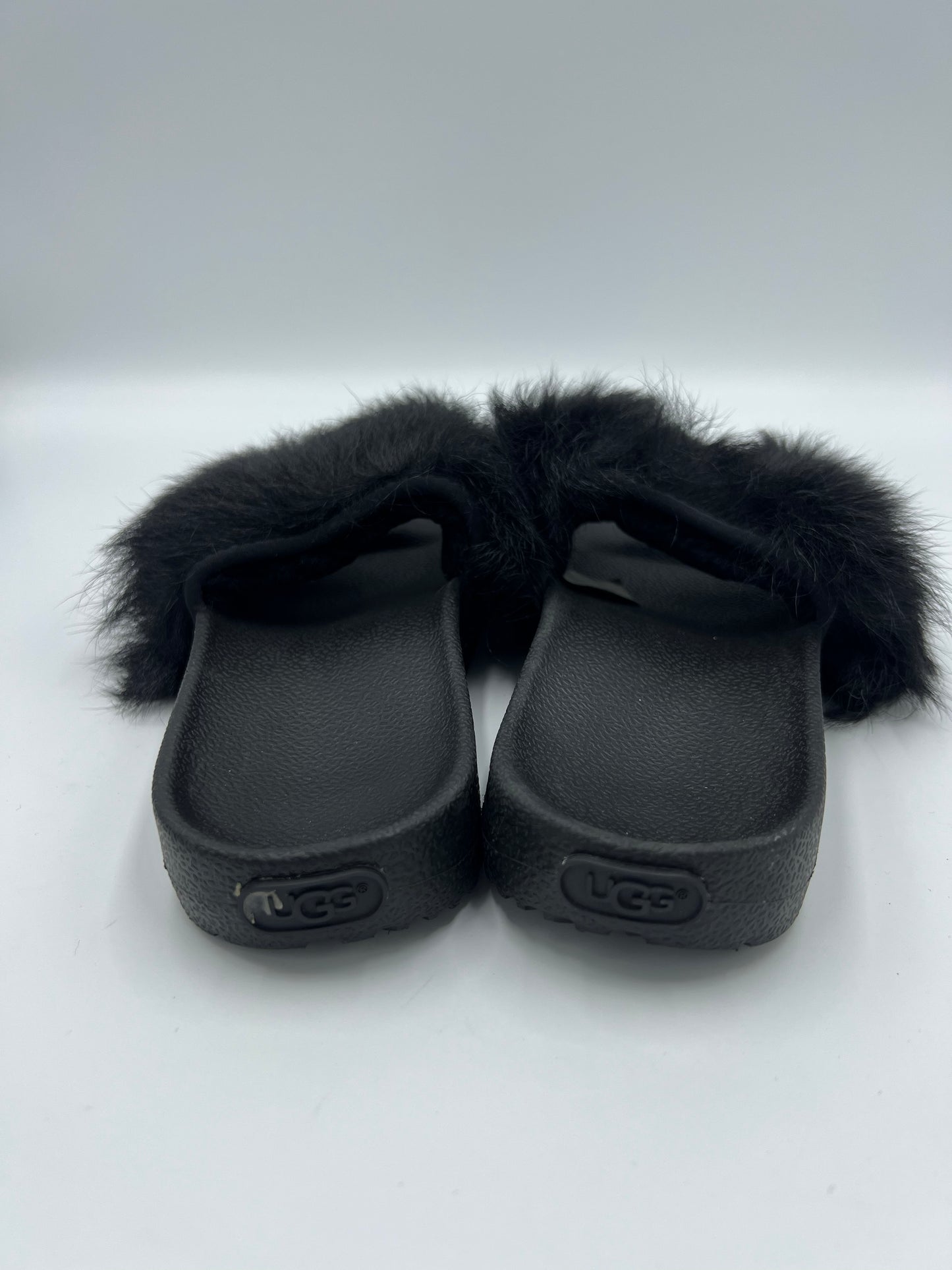 UGG Furry Slides, Size 6