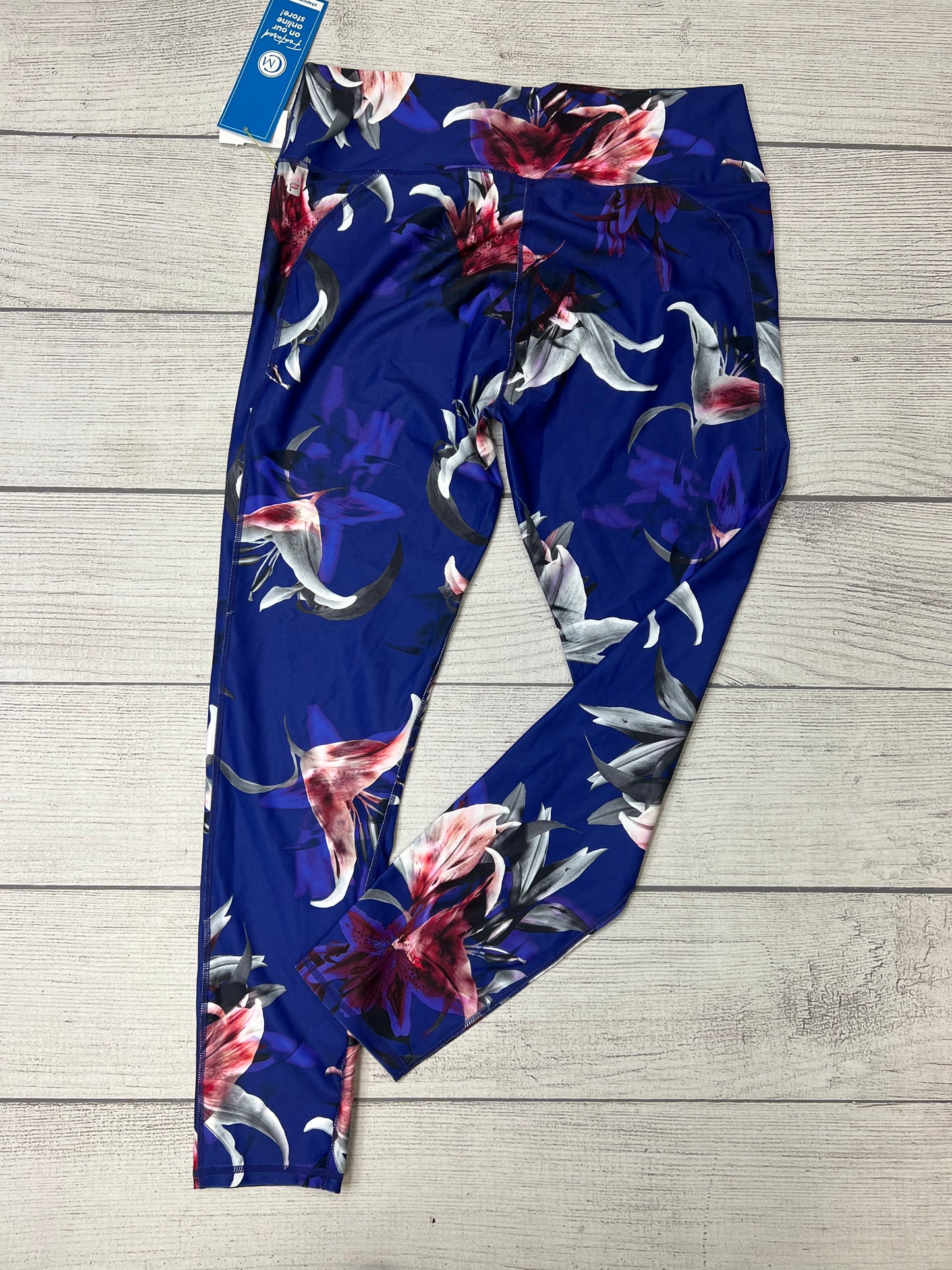 Athletic Leggings By Fabletics In Blue, Size: Xxl