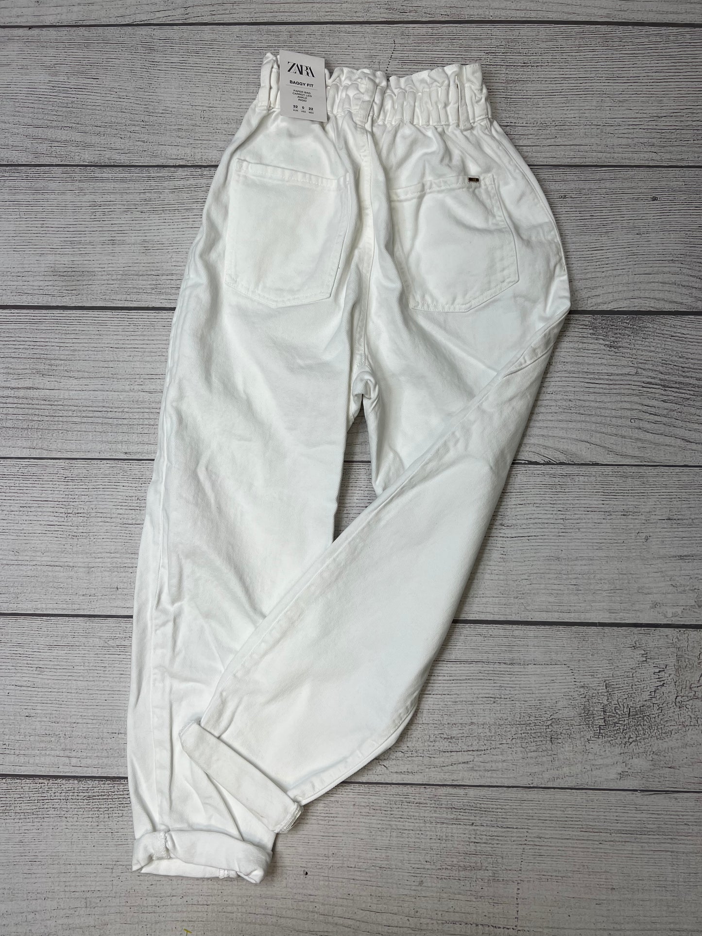 Jeans Relaxed/boyfriend By Zara In White, Size: 0