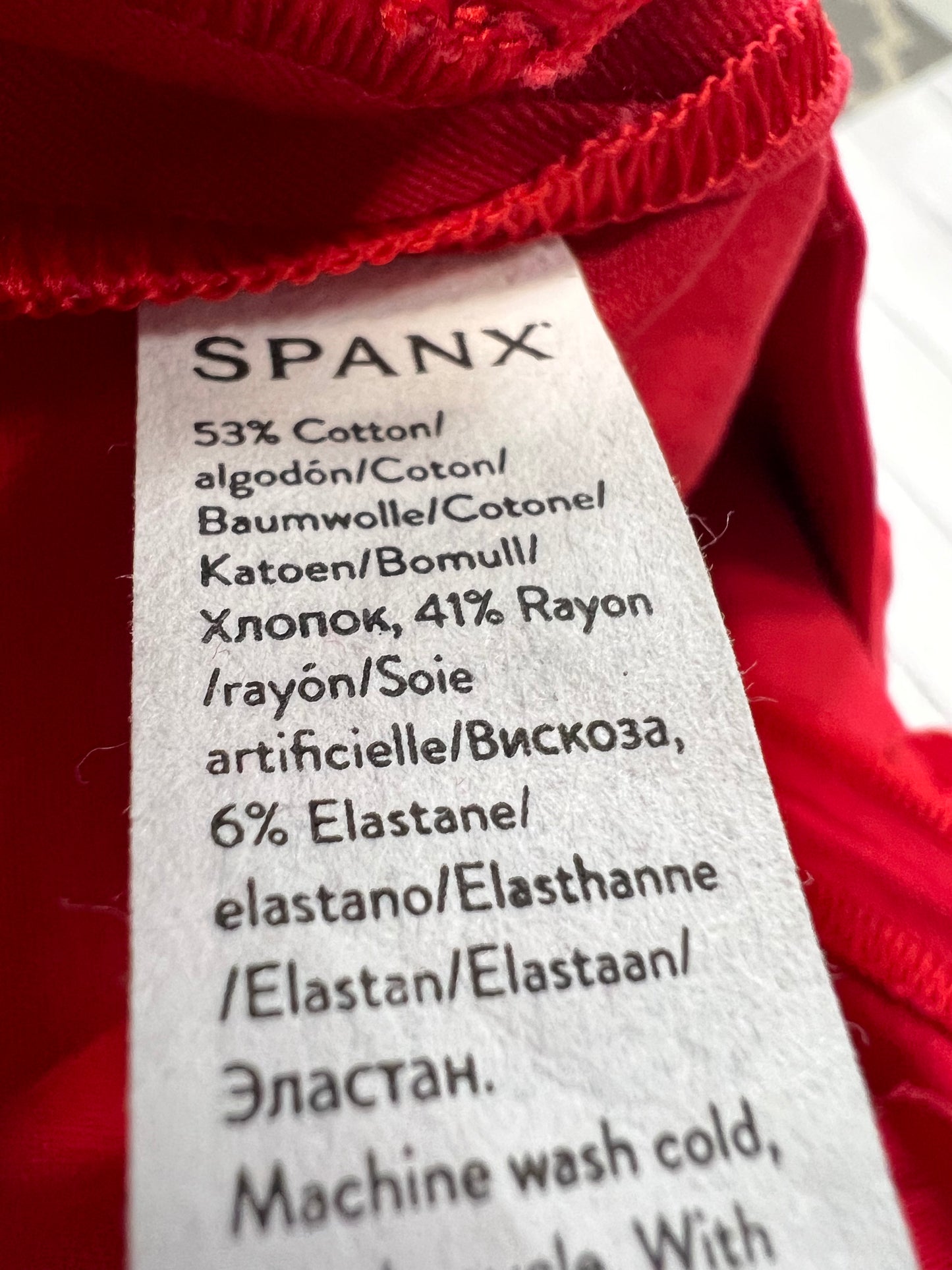 Pants Ankle By Spanx In Red, Size: Xs