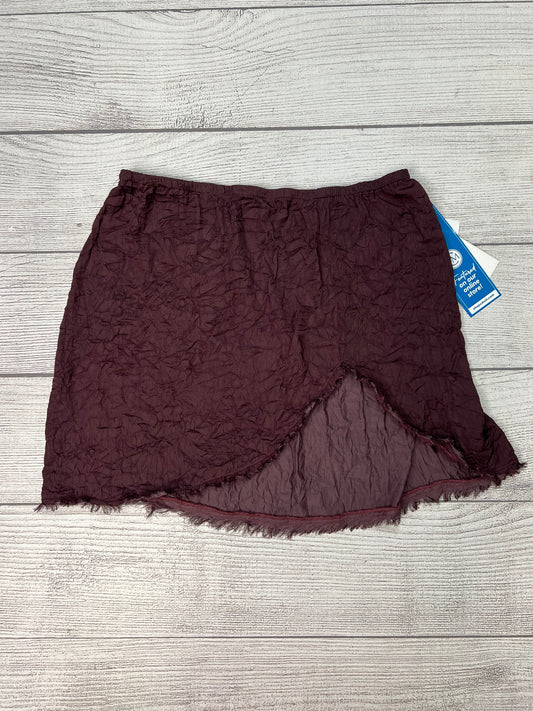 Skirt Mini & Short By Free People In Plum, Size: L