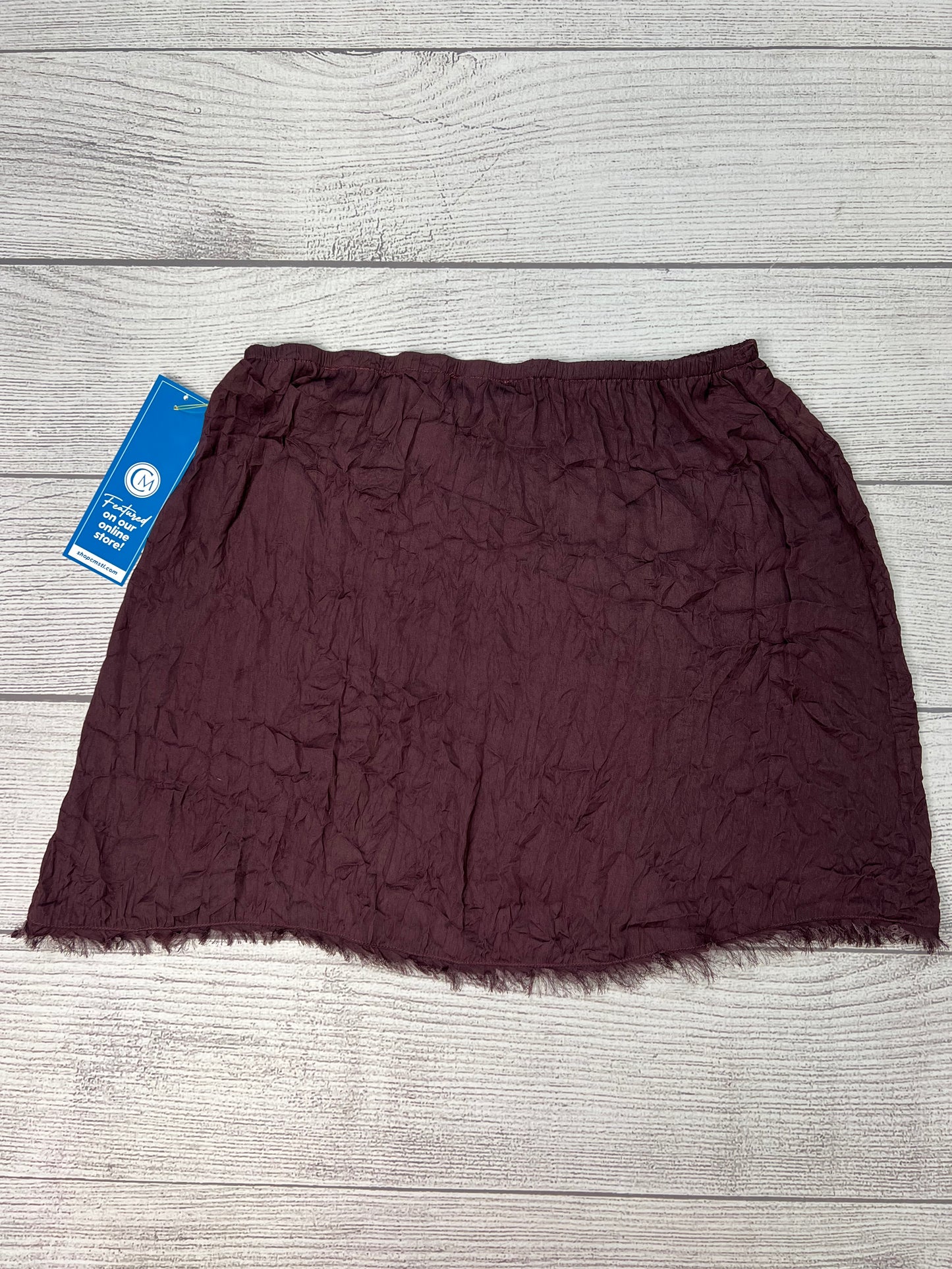 Skirt Mini & Short By Free People In Plum, Size: L