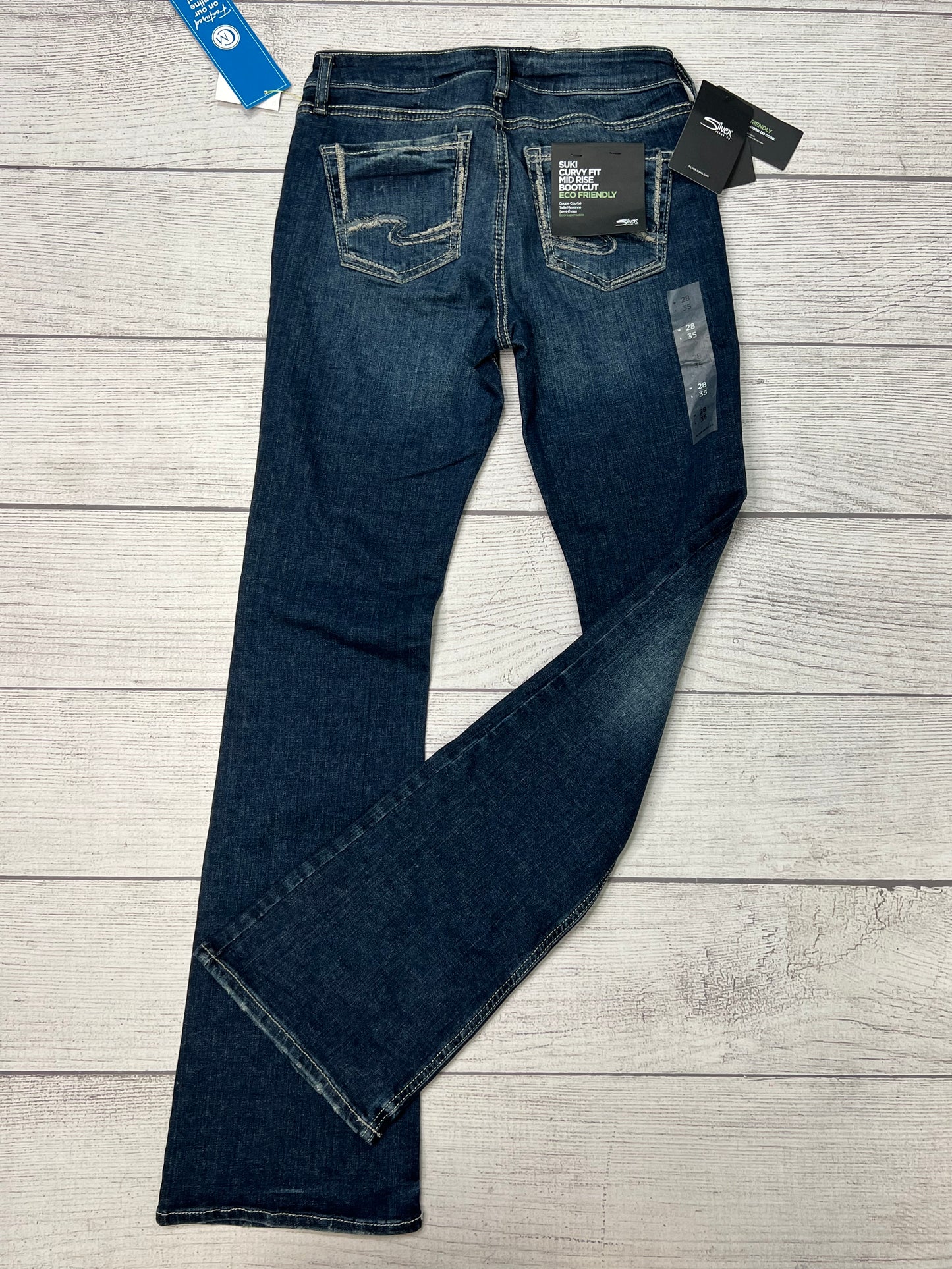 Jeans Boot Cut By Silver In Blue, Size: 6