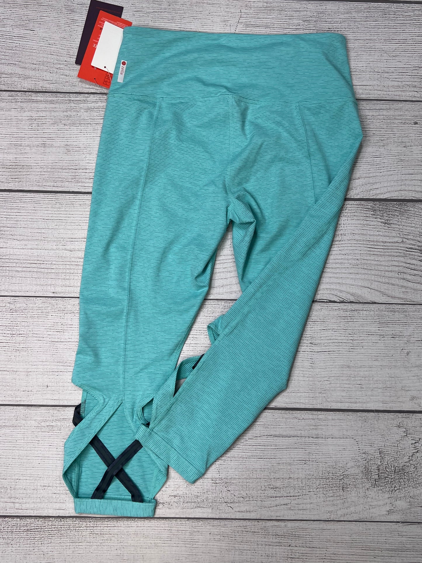 Athletic Capris By Zella In Turquoise, Size: L