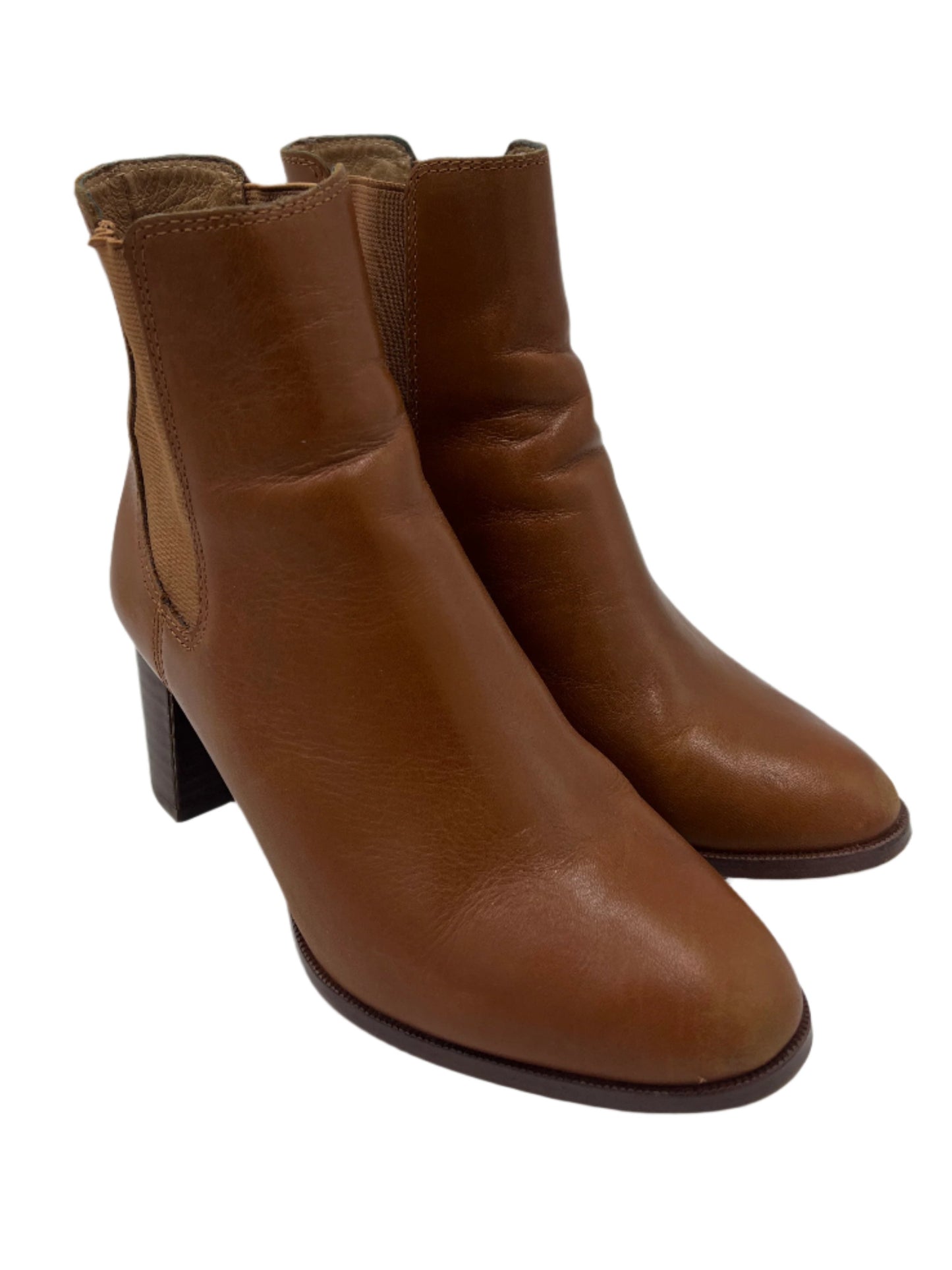 Boots Ankle Heels By Madewell In Brown, Size: 6