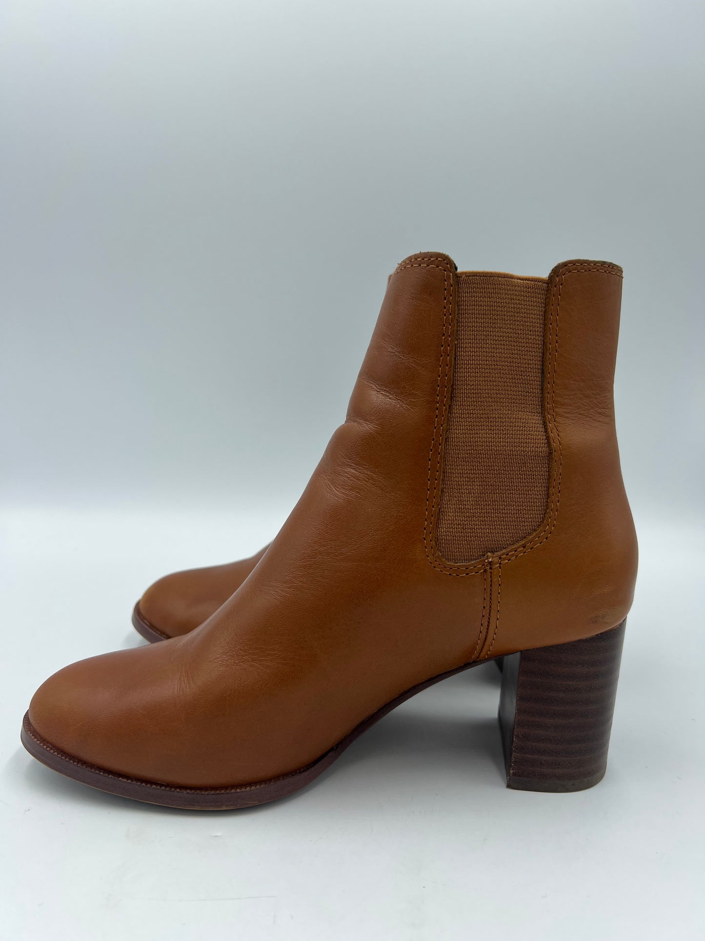 Boots Ankle Heels By Madewell In Brown, Size: 6