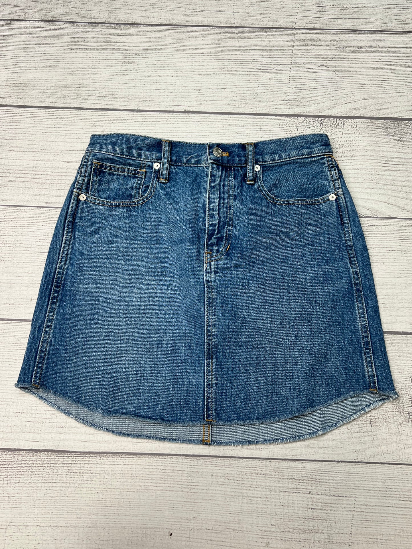 Skirt Mini & Short By Madewell In Denim, Size: 2