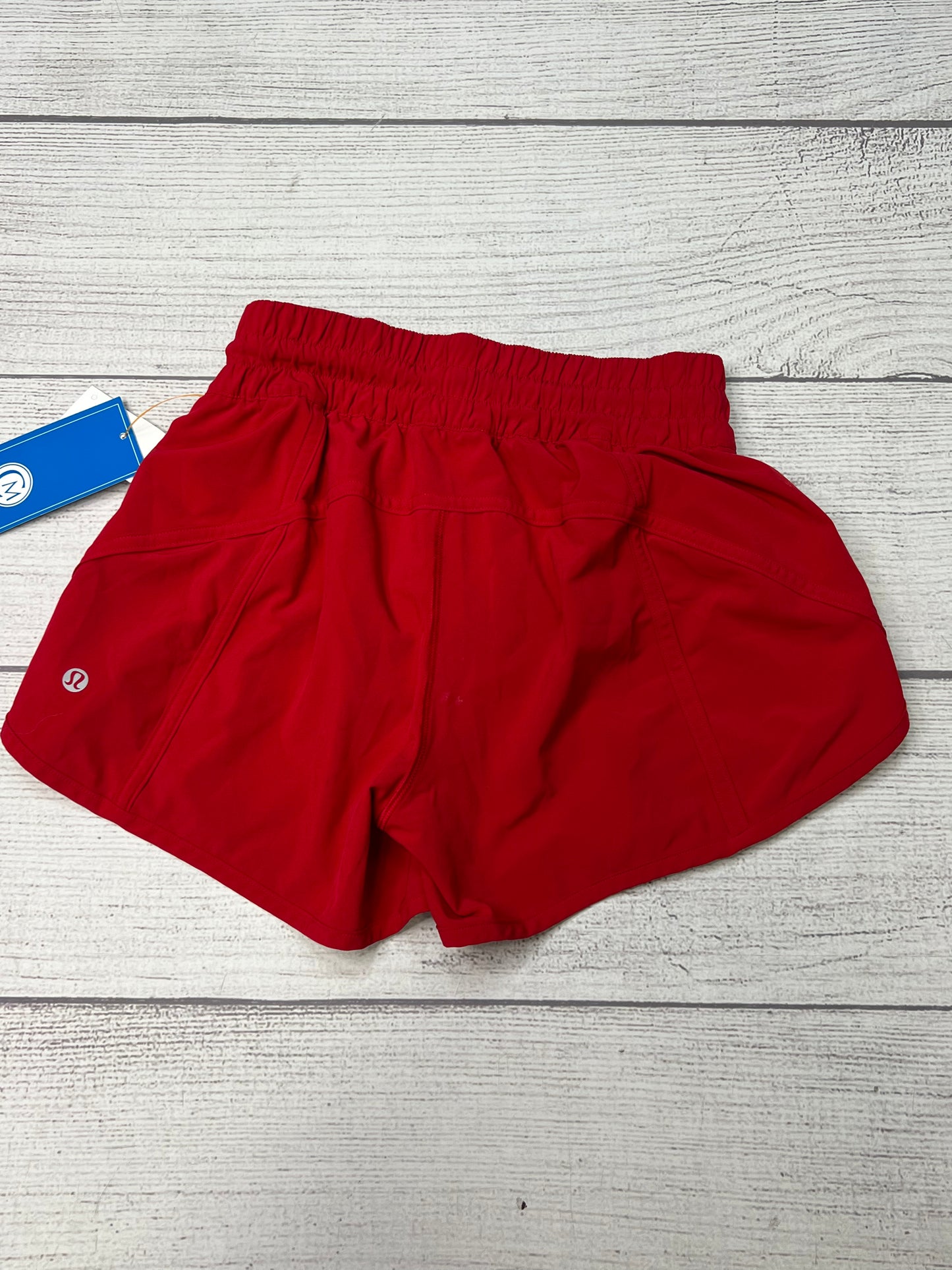 Athletic Shorts By Lululemon In Red, Size: 4