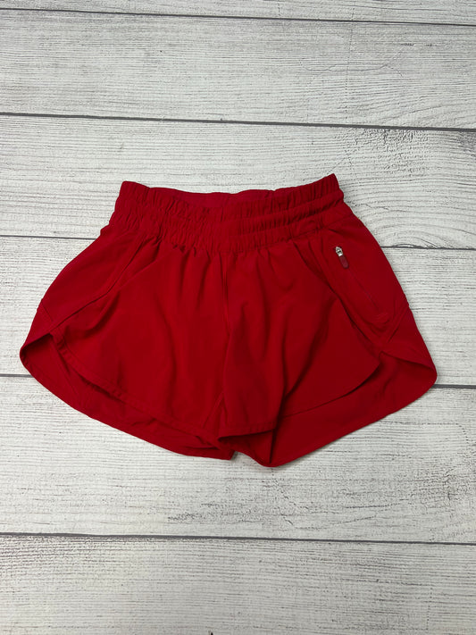 Athletic Shorts By Lululemon In Red, Size: 4