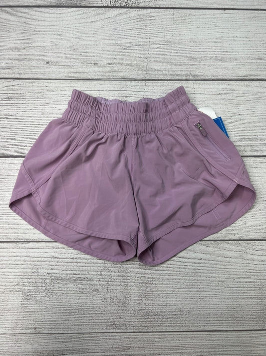 Athletic Shorts By Lululemon In Purple, Size: 4