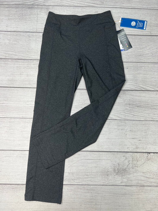 Athletic Leggings By Skechers In Grey, Size: L