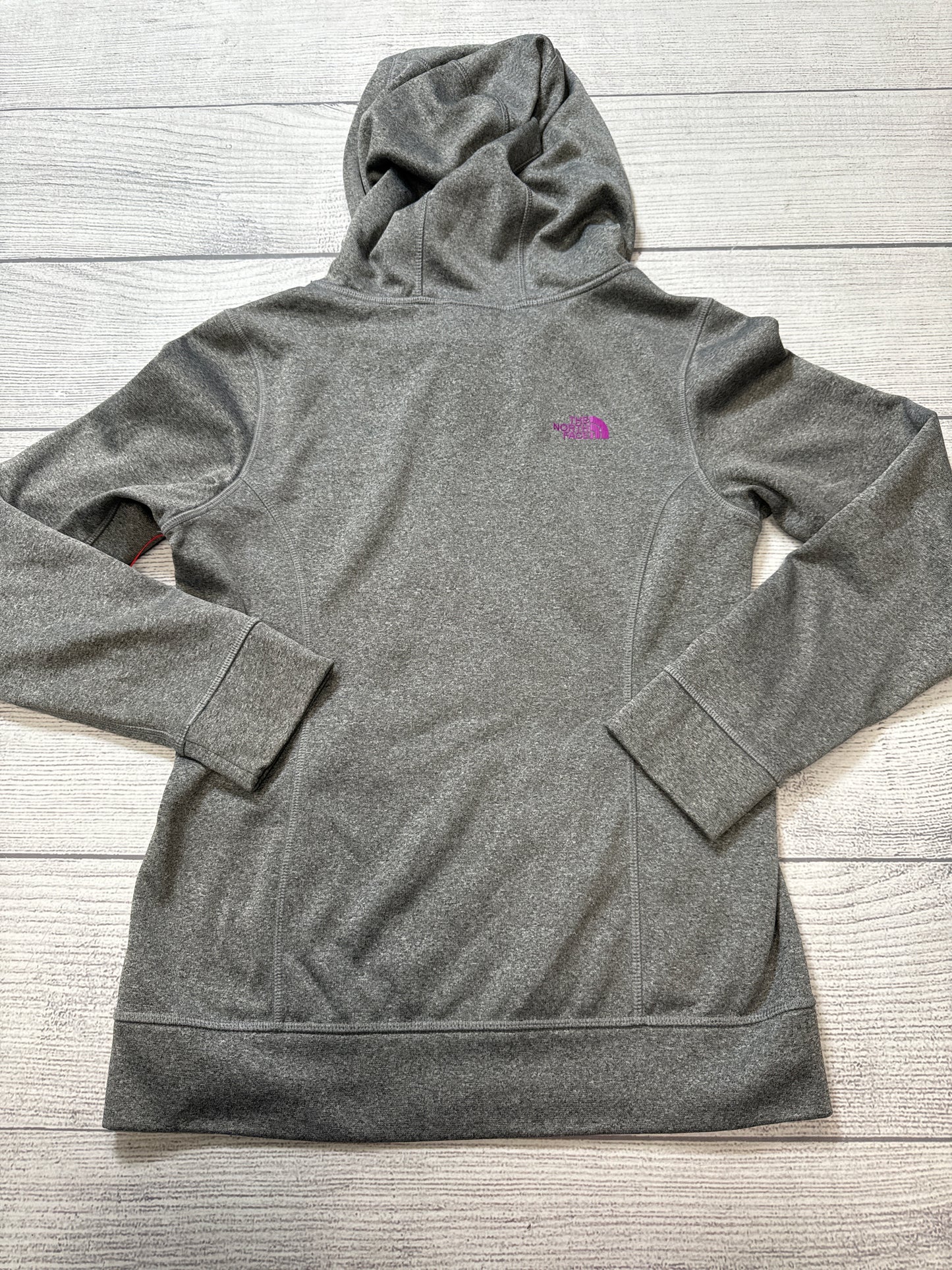 Athletic Sweatshirt Hoodie By The North Face In Grey, Size: S