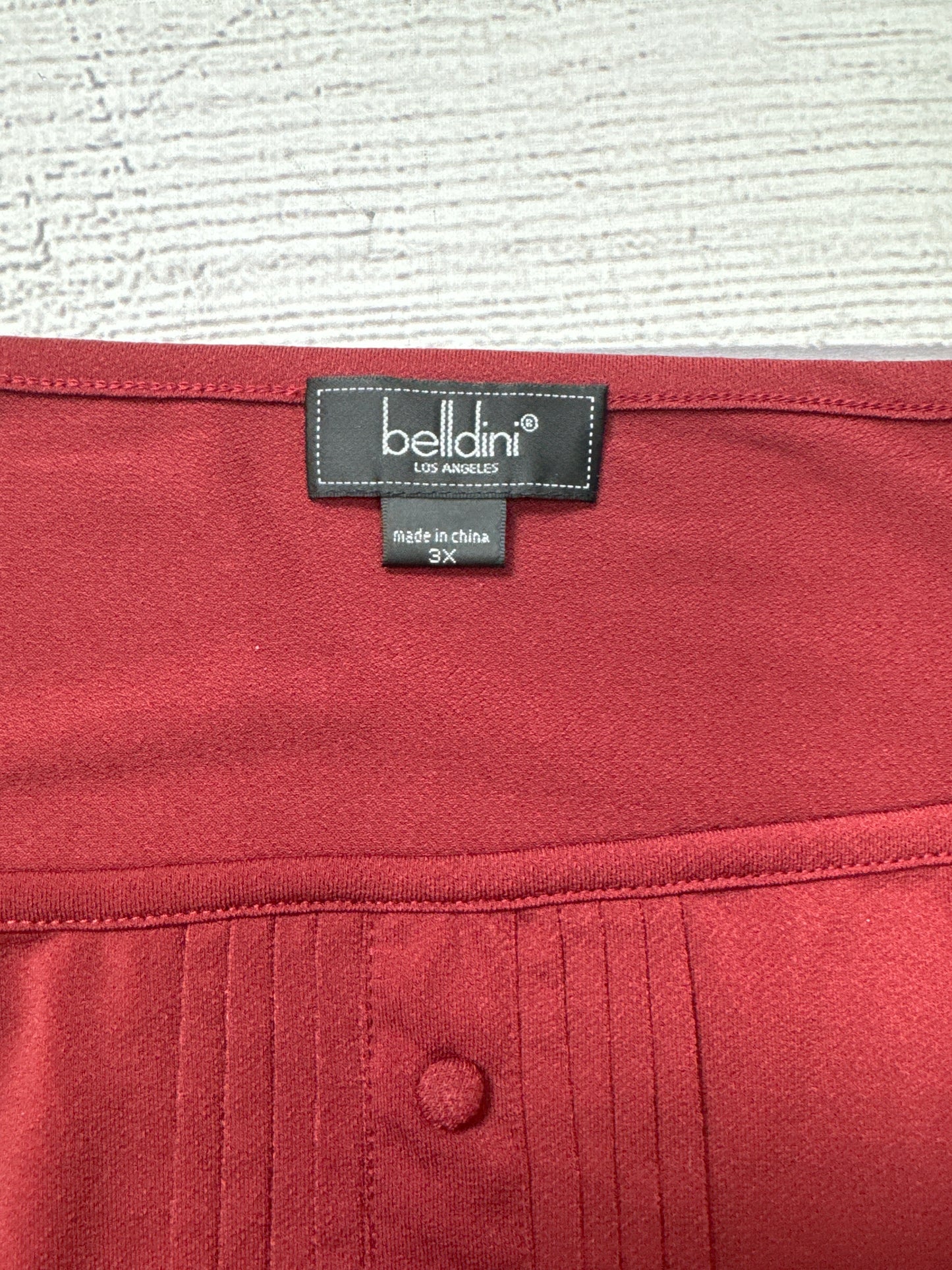 Top Long Sleeve By Belldini In Red, Size: 3x