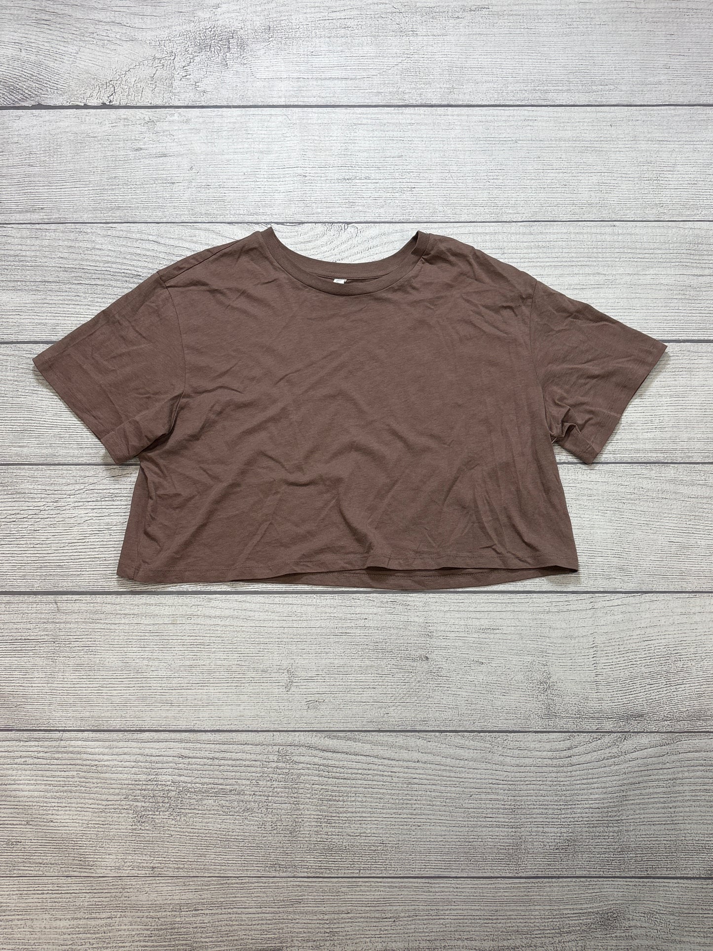 Top Short Sleeve Basic By Bp In Brown, Size: L