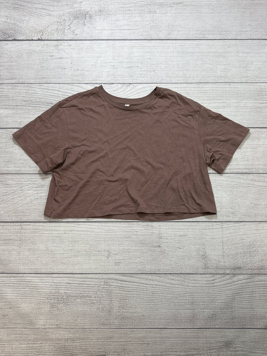 Top Short Sleeve Basic By Bp In Brown, Size: L