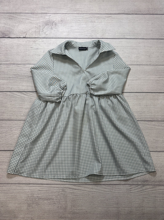 Dress Casual Short By Pretty Little Thing In Grey, Size: S