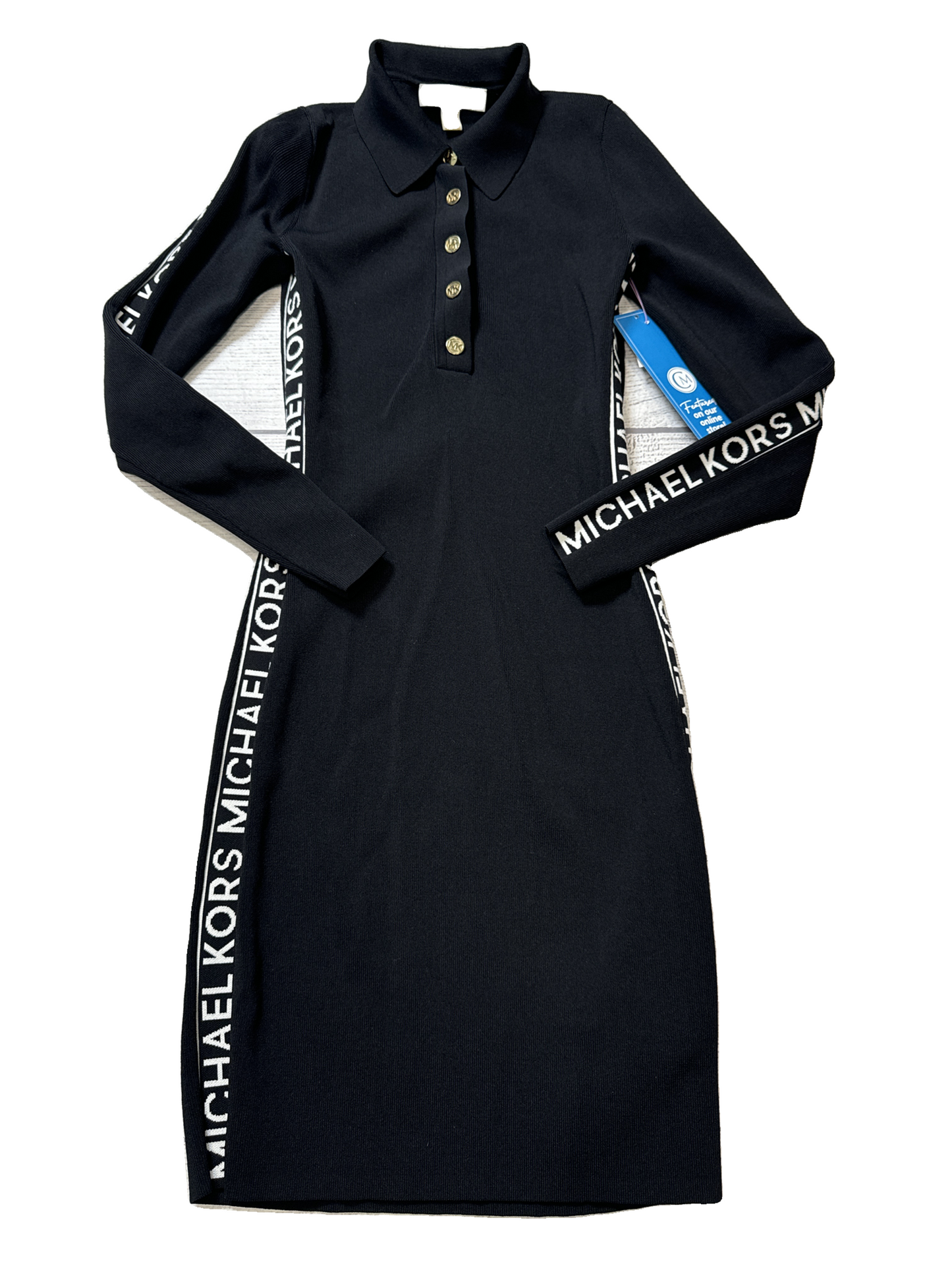 Dress Casual Midi By Michael Kors In Black, Size: S