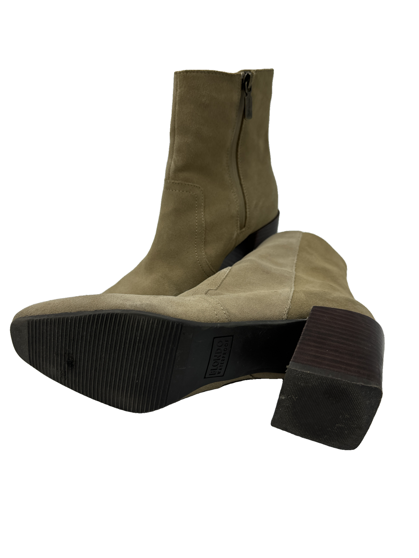 Boots Ankle Heels By Blondo In Tan, Size: 8