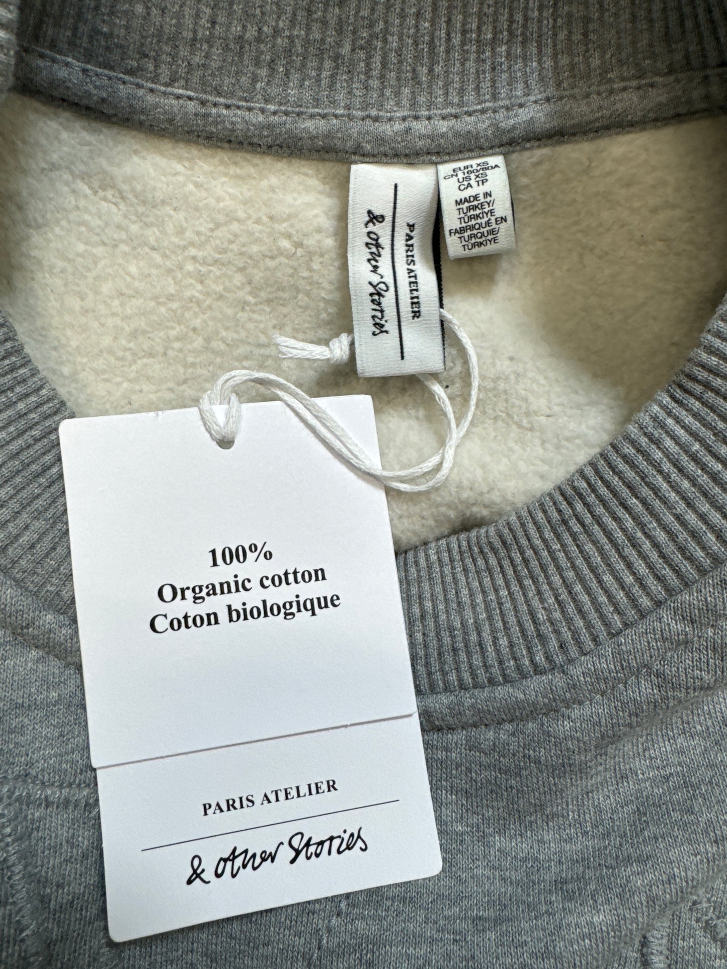 New! Sweatshirt Crewneck By Paris Atlier & Other Stories In Grey, Size: Xs