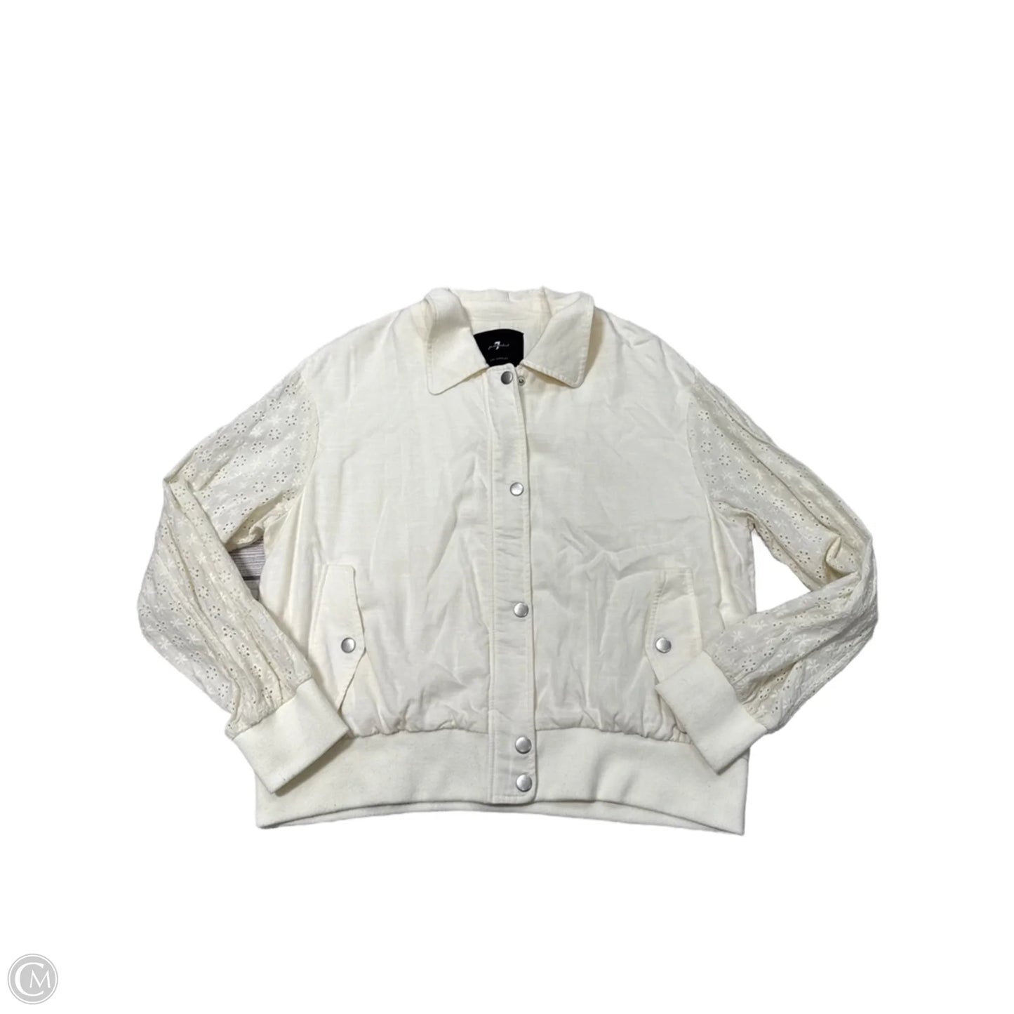 Jacket Other By 7 For All Mankind In Cream, Size: L