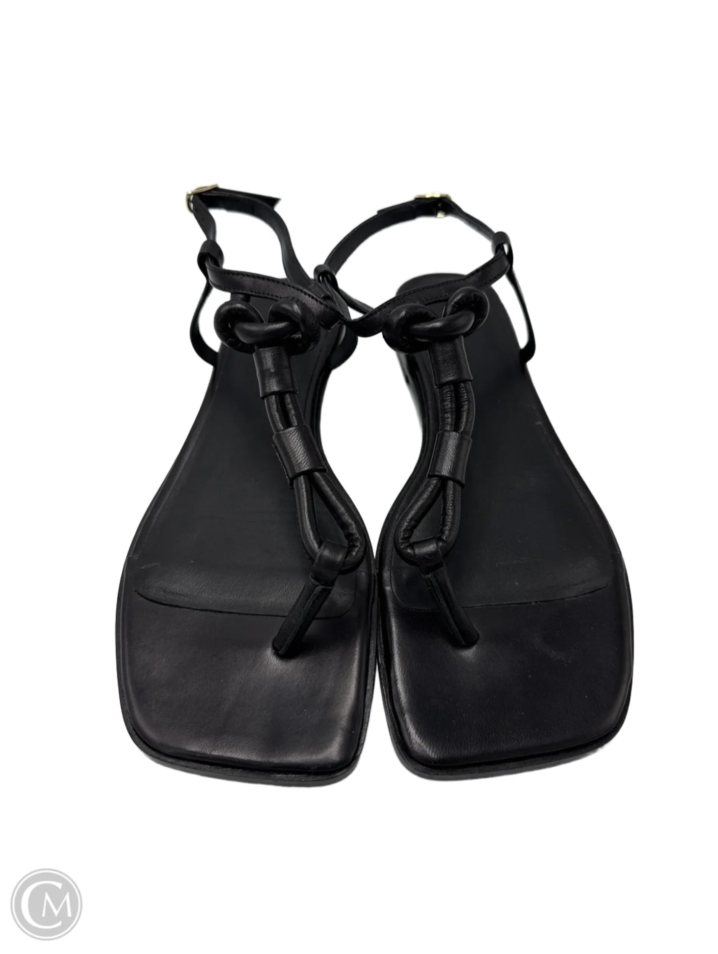 Sandals Flats By Frame In Black, Size: 7.5