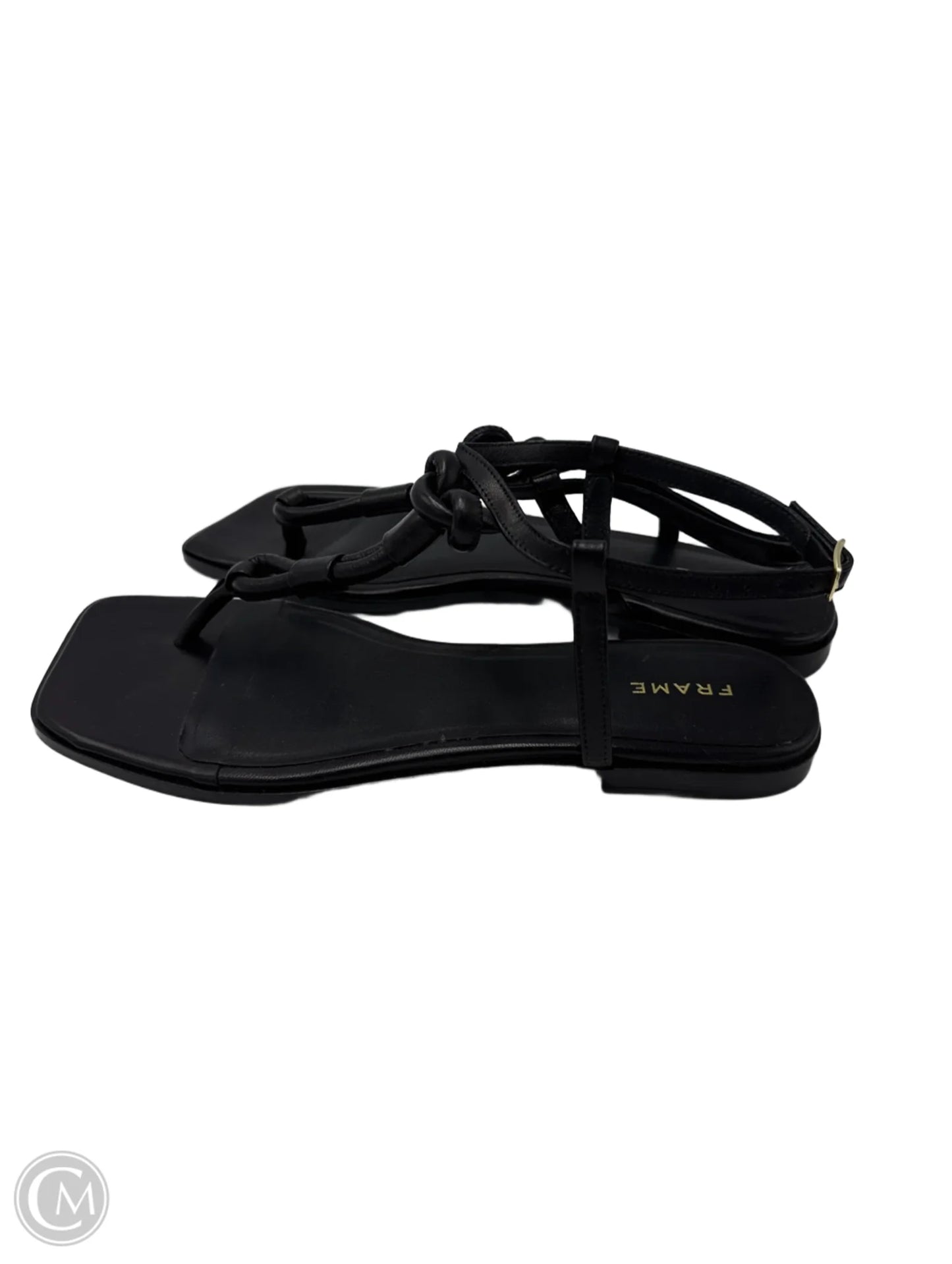 Sandals Flats By Frame In Black, Size: 7.5