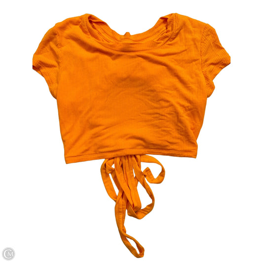 Athletic Top Short Sleeve By Aerie In Orange, Size: Xxs