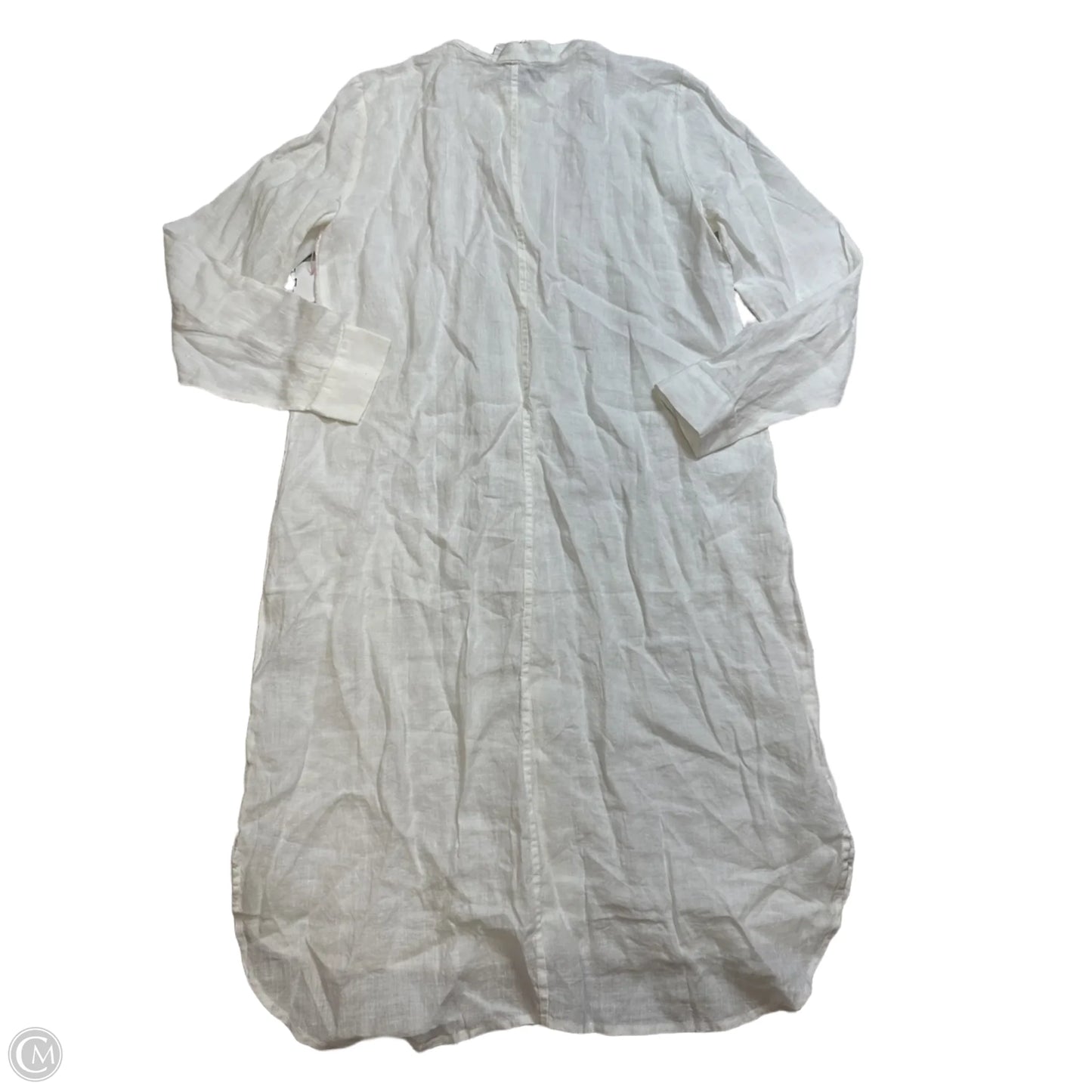 Dress Casual Midi By Eileen Fisher In White, Size: S