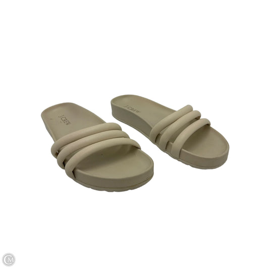 Sandals Flats By J. Crew In Beige, Size: 7