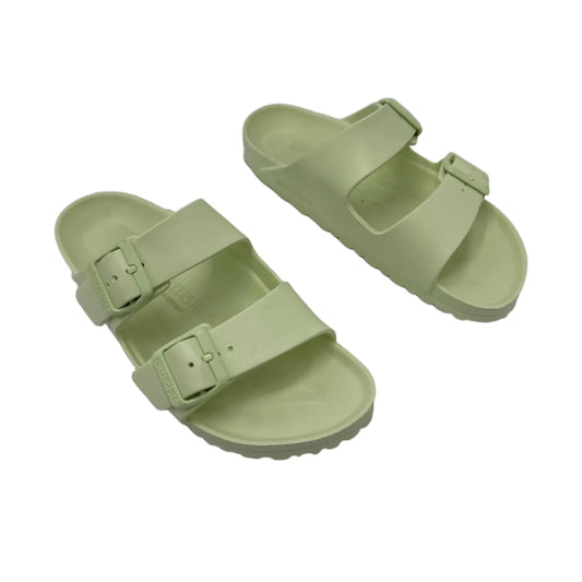 Sandals Flats By Birkenstock In Green, Size: 7