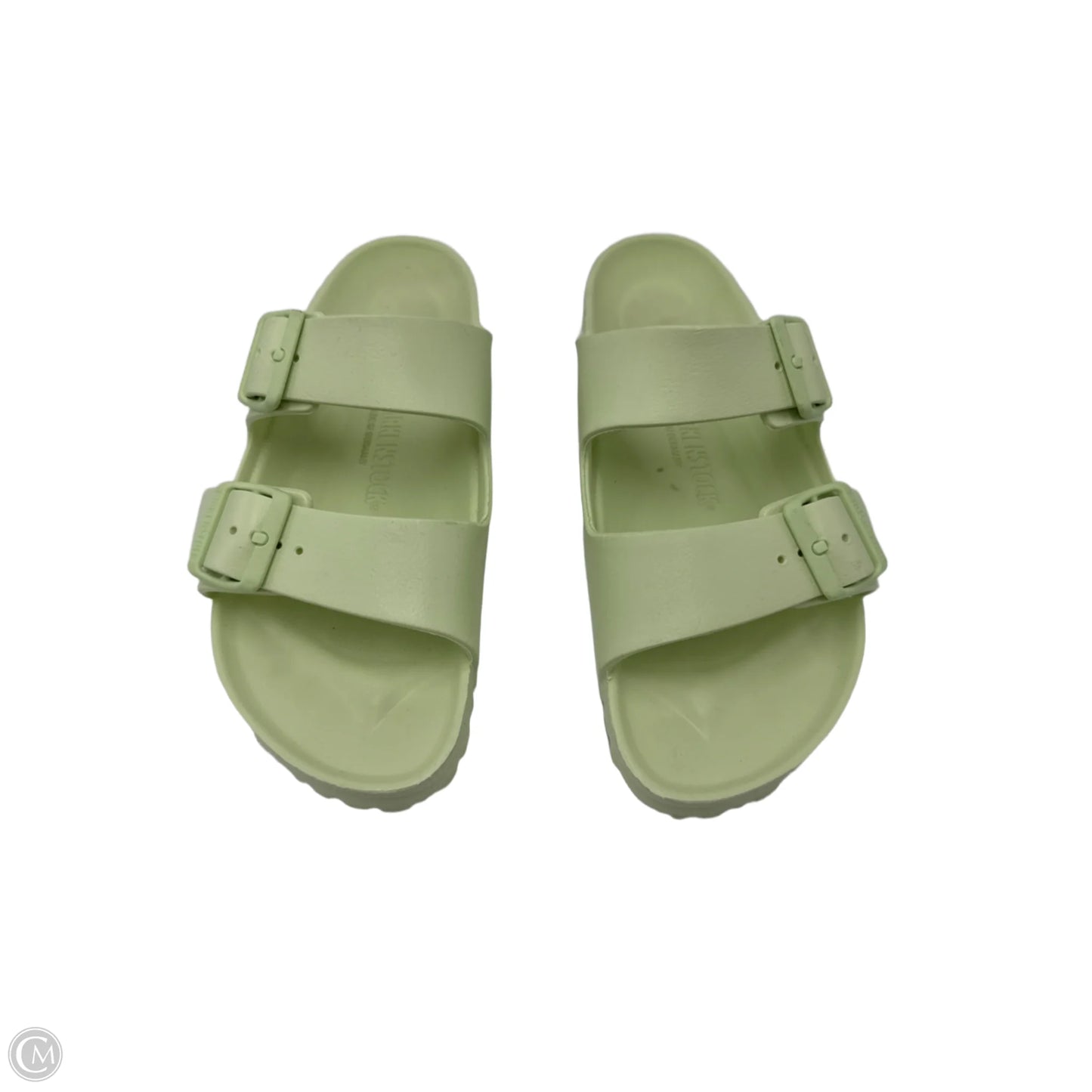 Sandals Flats By Birkenstock In Green, Size: 7