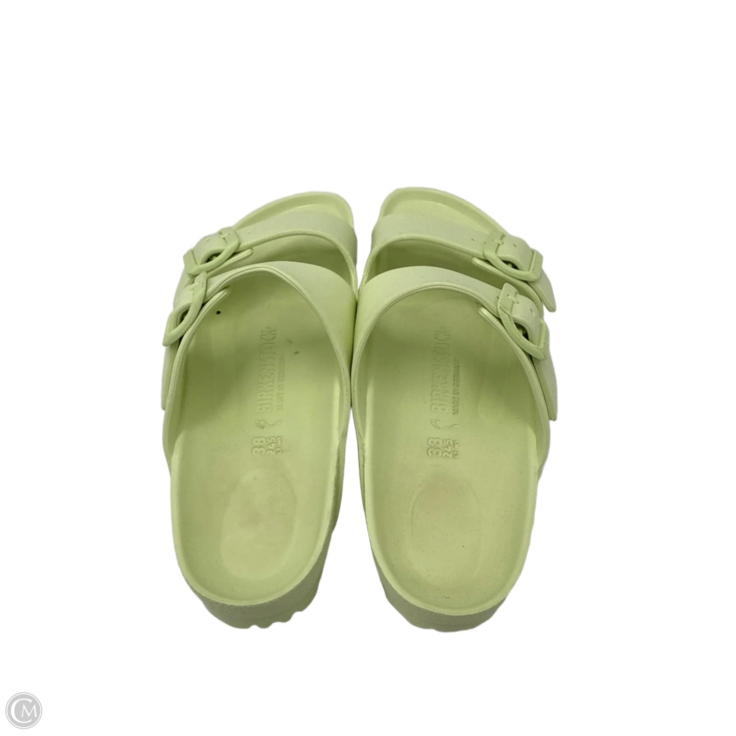 Sandals Flats By Birkenstock In Green, Size: 7