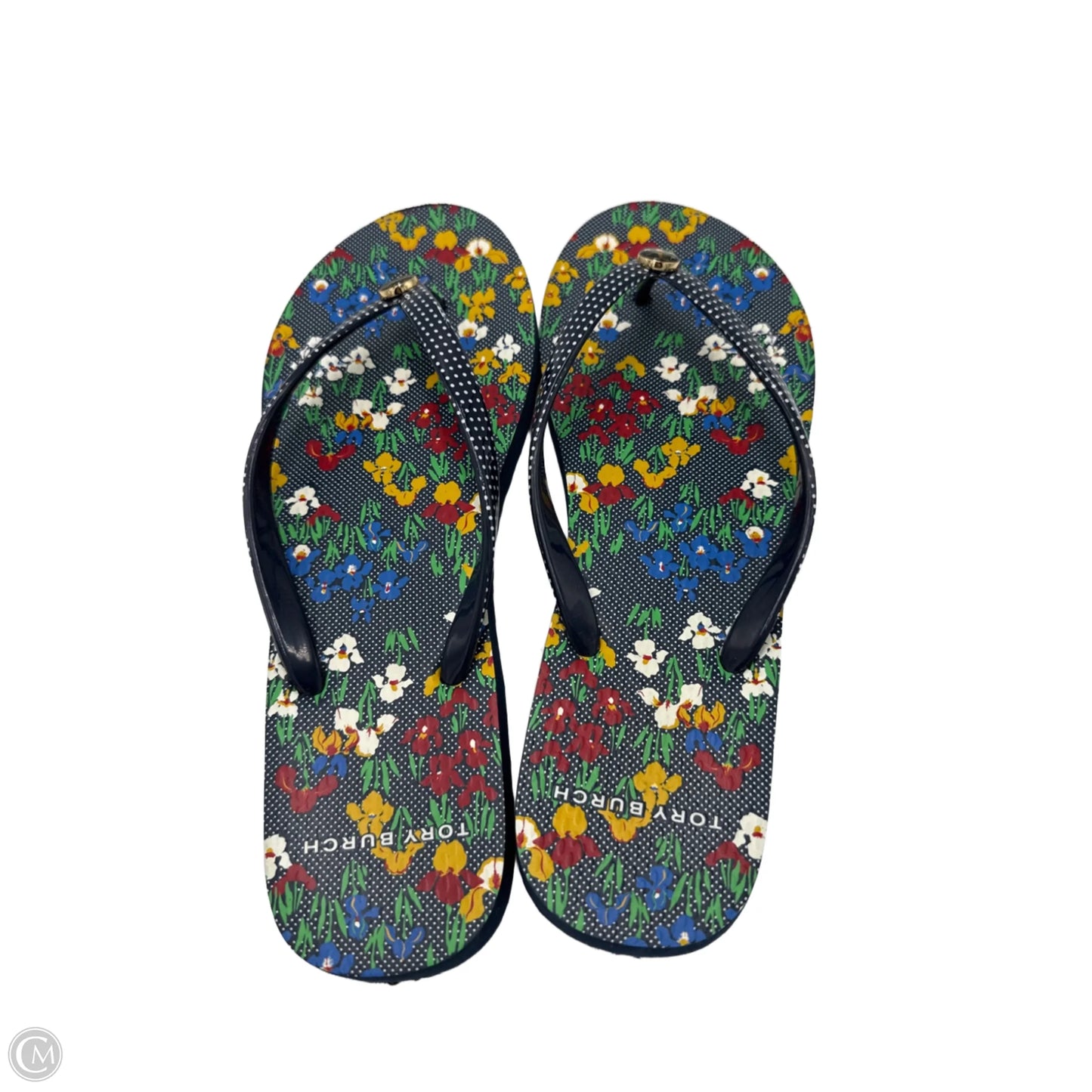 Sandals Designer By Tory Burch In Floral Print, Size: 7