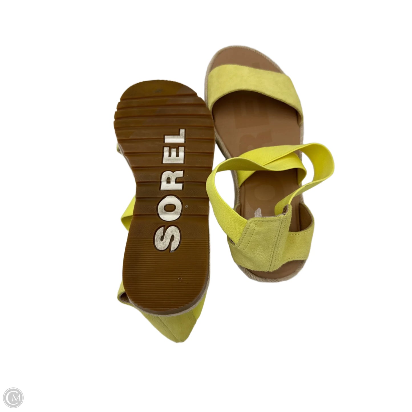 Sandals Flats By Sorel In Yellow, Size: 8