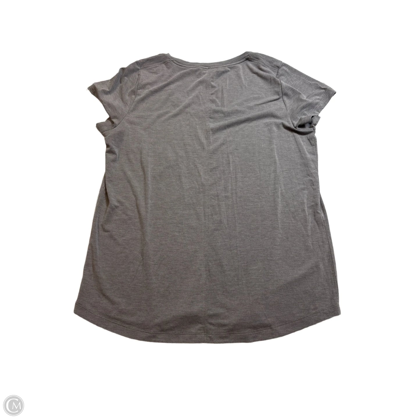 Athletic Top Short Sleeve By Athleta In Grey, Size: M